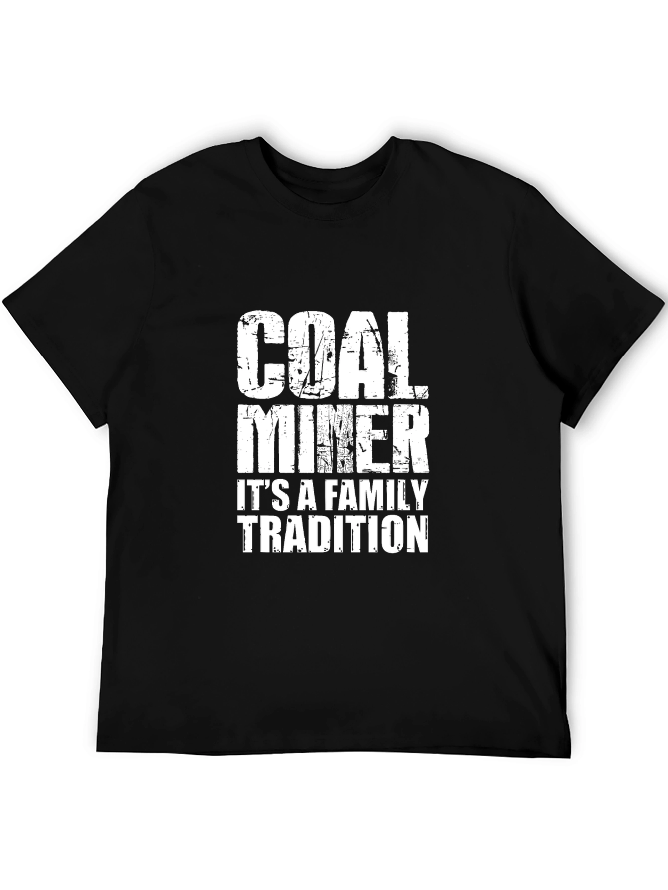 Camiseta Negra Coal Miner Family Tradition