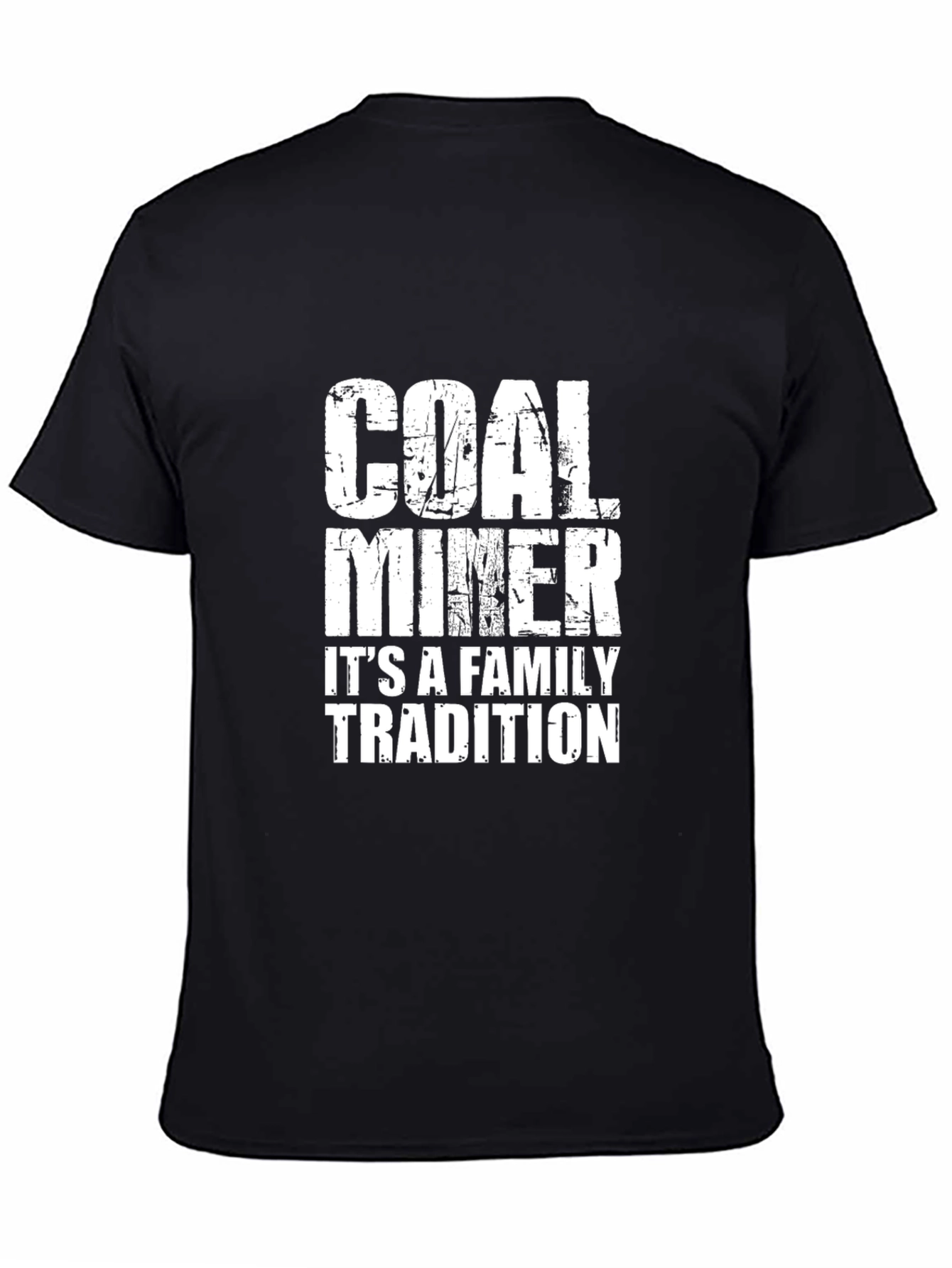 Camiseta Negra Coal Miner Family Tradition