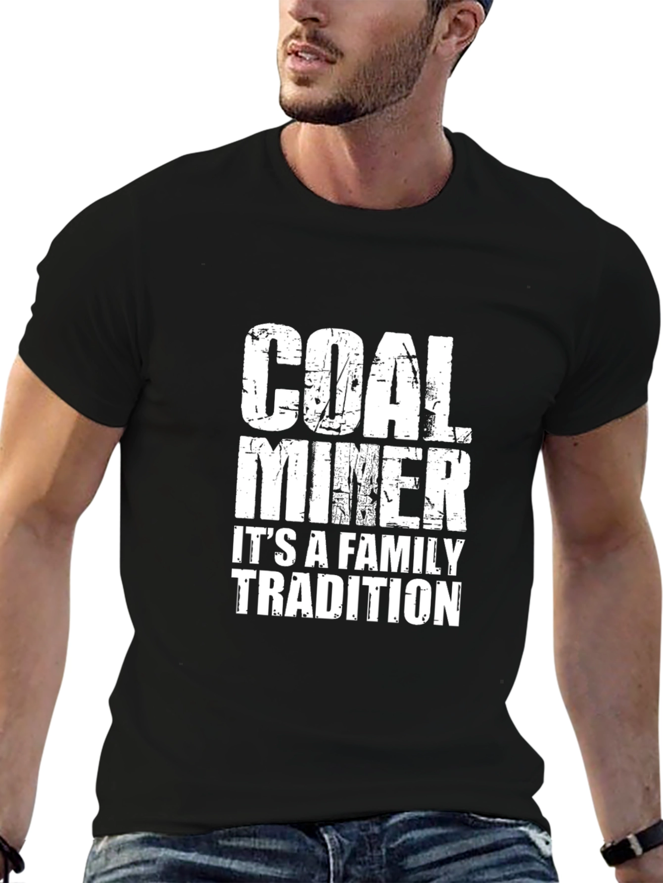 Camiseta Negra Coal Miner Family Tradition