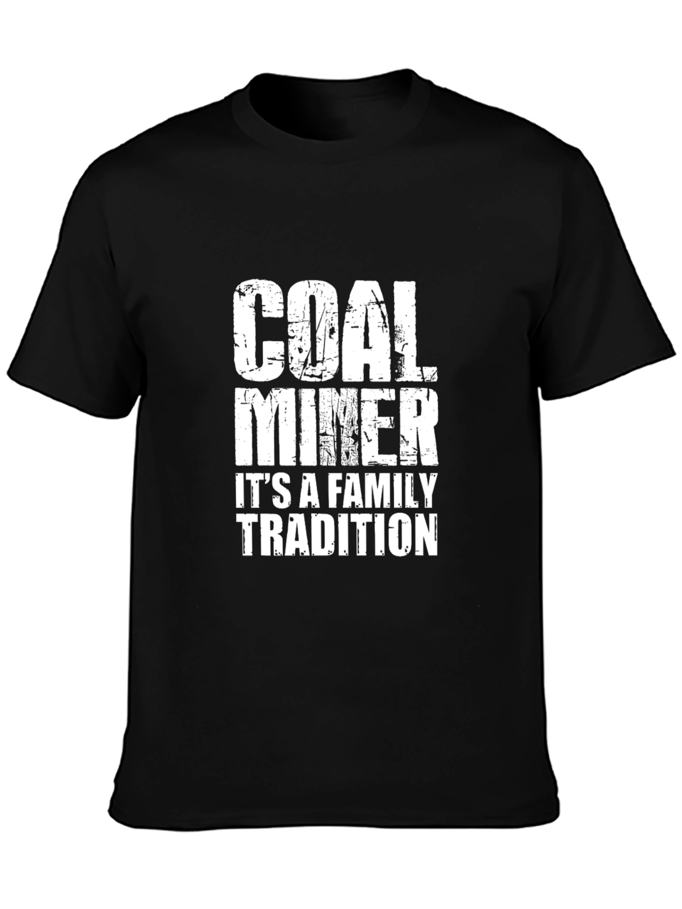 Camiseta Negra Coal Miner Family Tradition