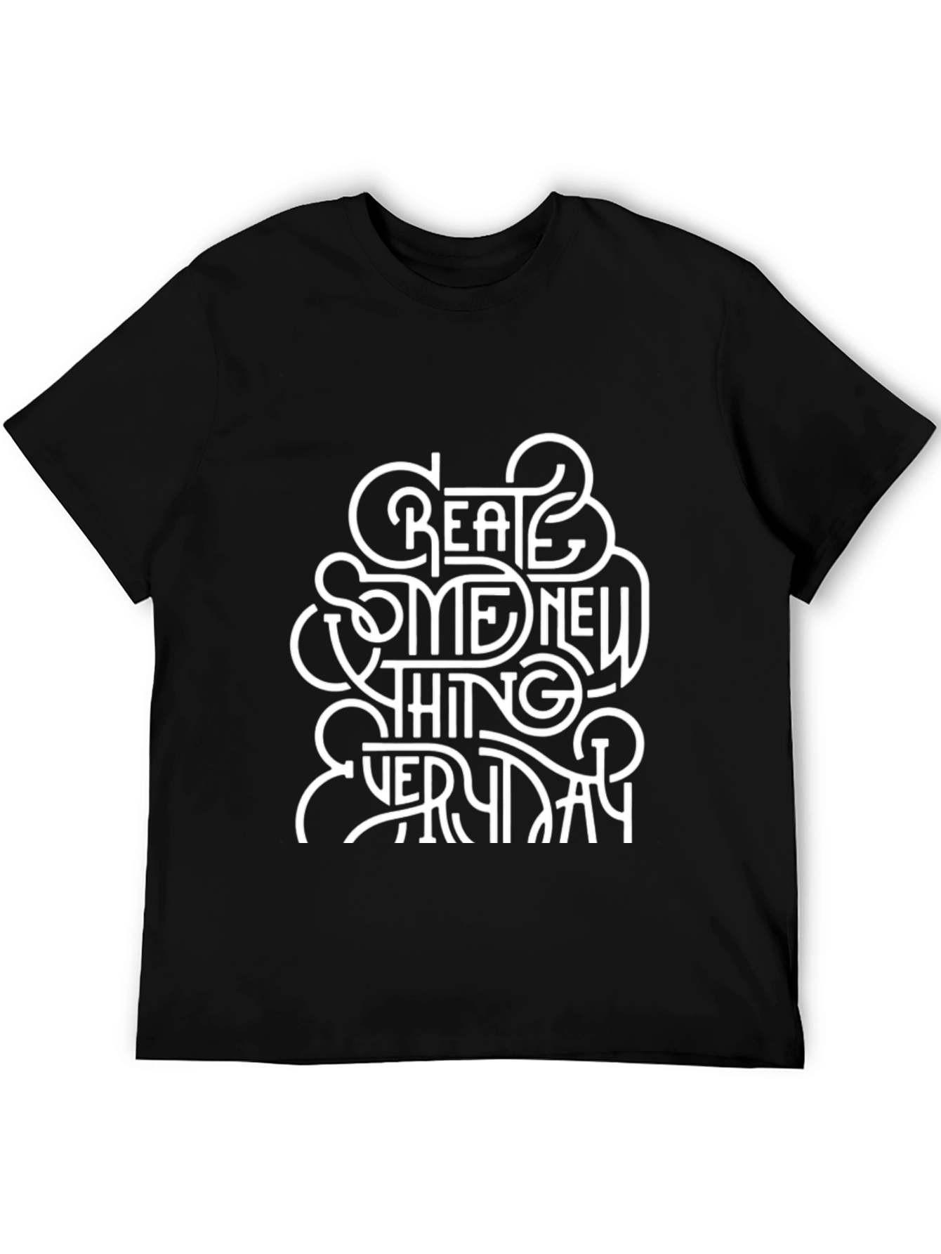 Camiseta Negra con Diseño Inspirador
