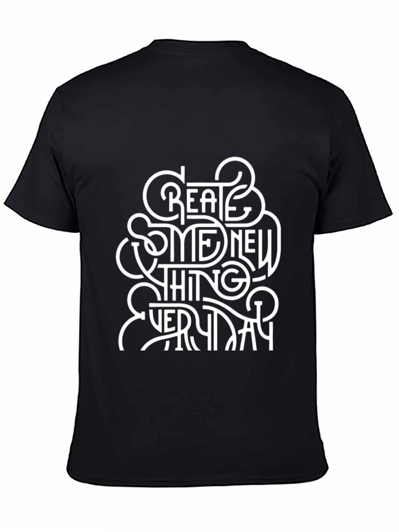 Camiseta Negra con Diseño Inspirador