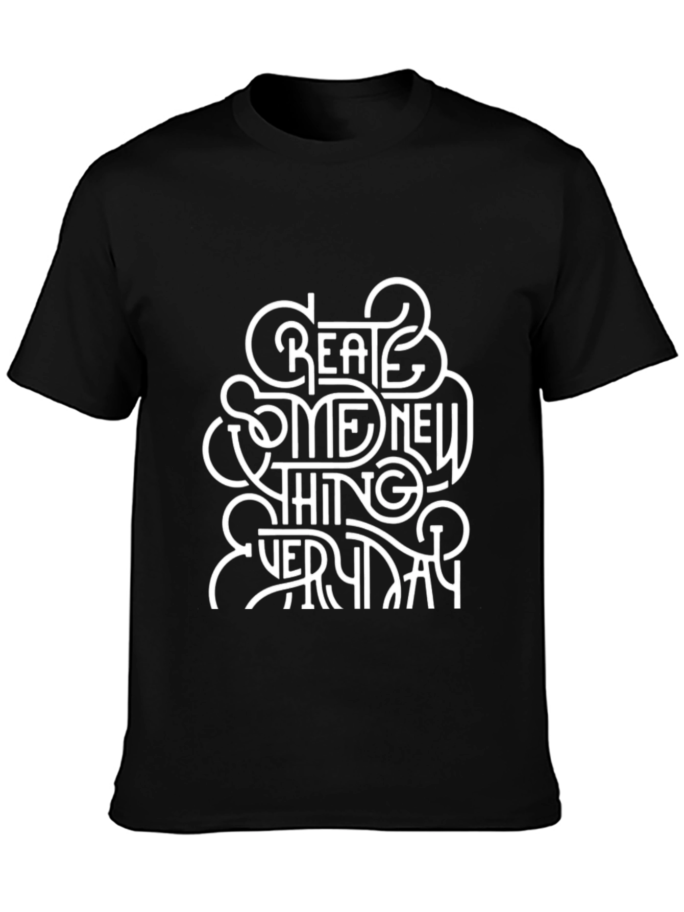 Camiseta Negra con Diseño Inspirador