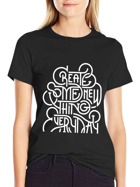 Camiseta Negra con Diseño Inspirador