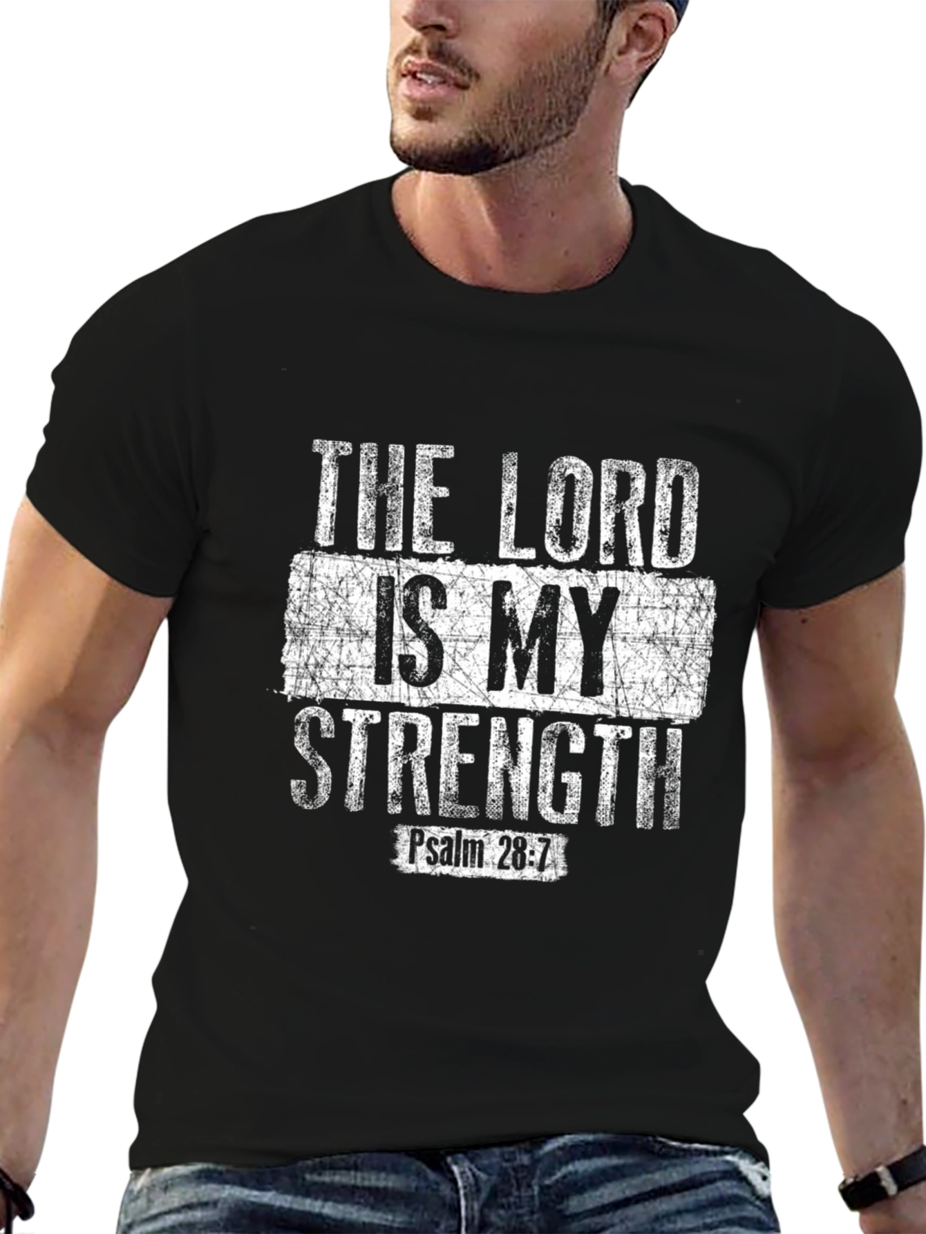 Camiseta Cristiana: El Señor es mi Fortaleza