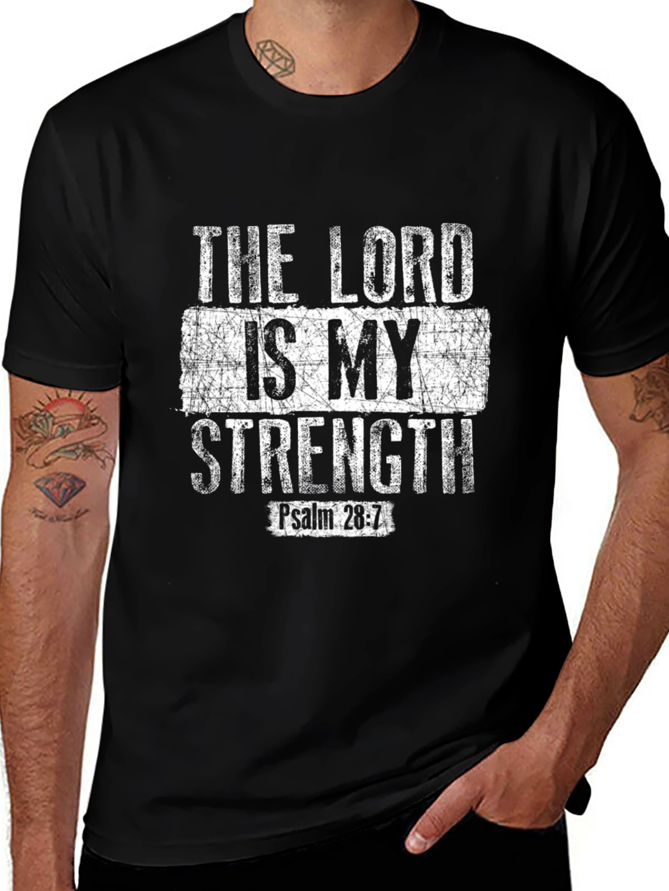 Camiseta Cristiana: El Señor es mi Fortaleza