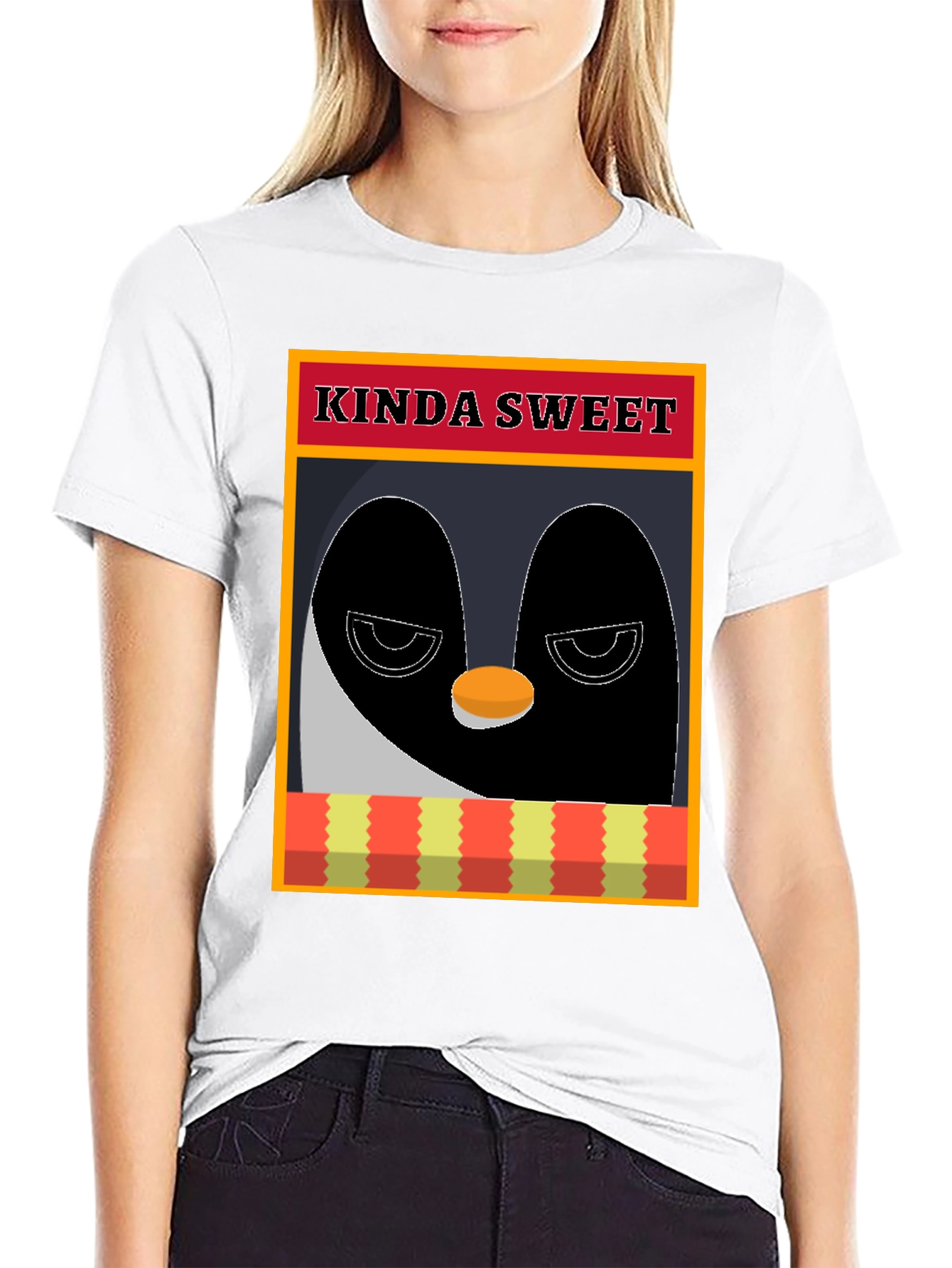 Camiseta Pingüino Kinda Sweet - Diseño Original