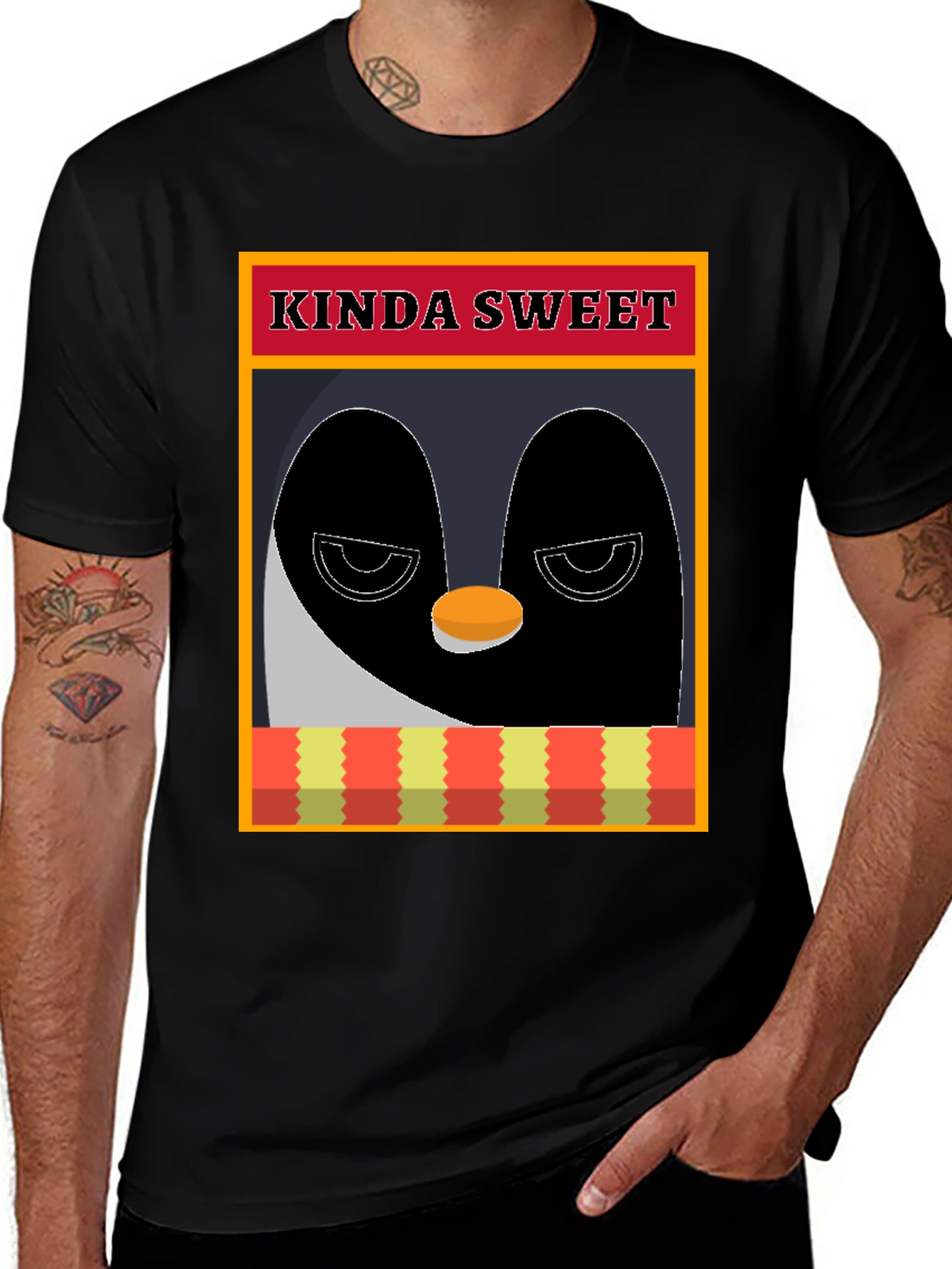 Camiseta Pingüino Kinda Sweet - Diseño Original