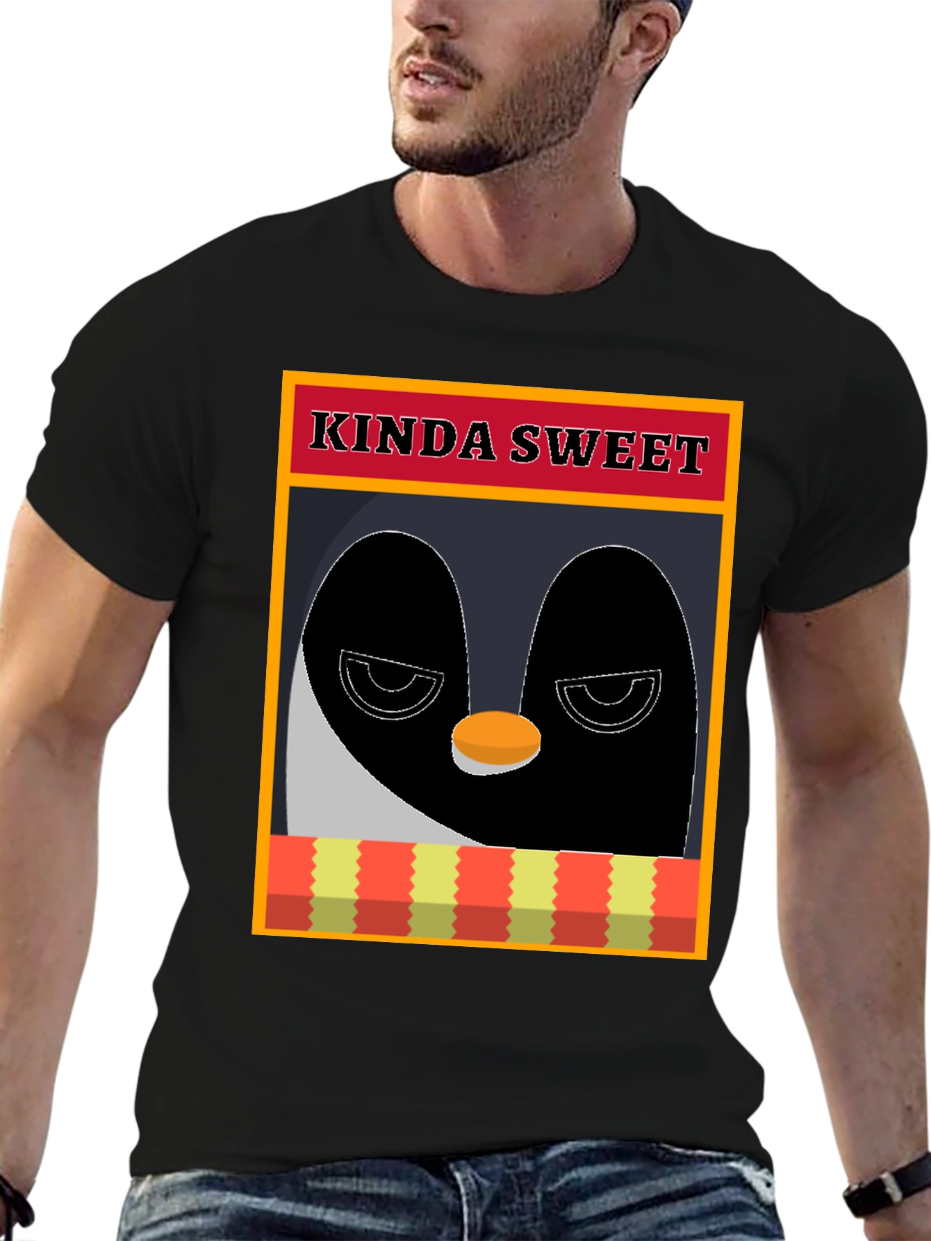 Camiseta Pingüino Kinda Sweet - Diseño Original