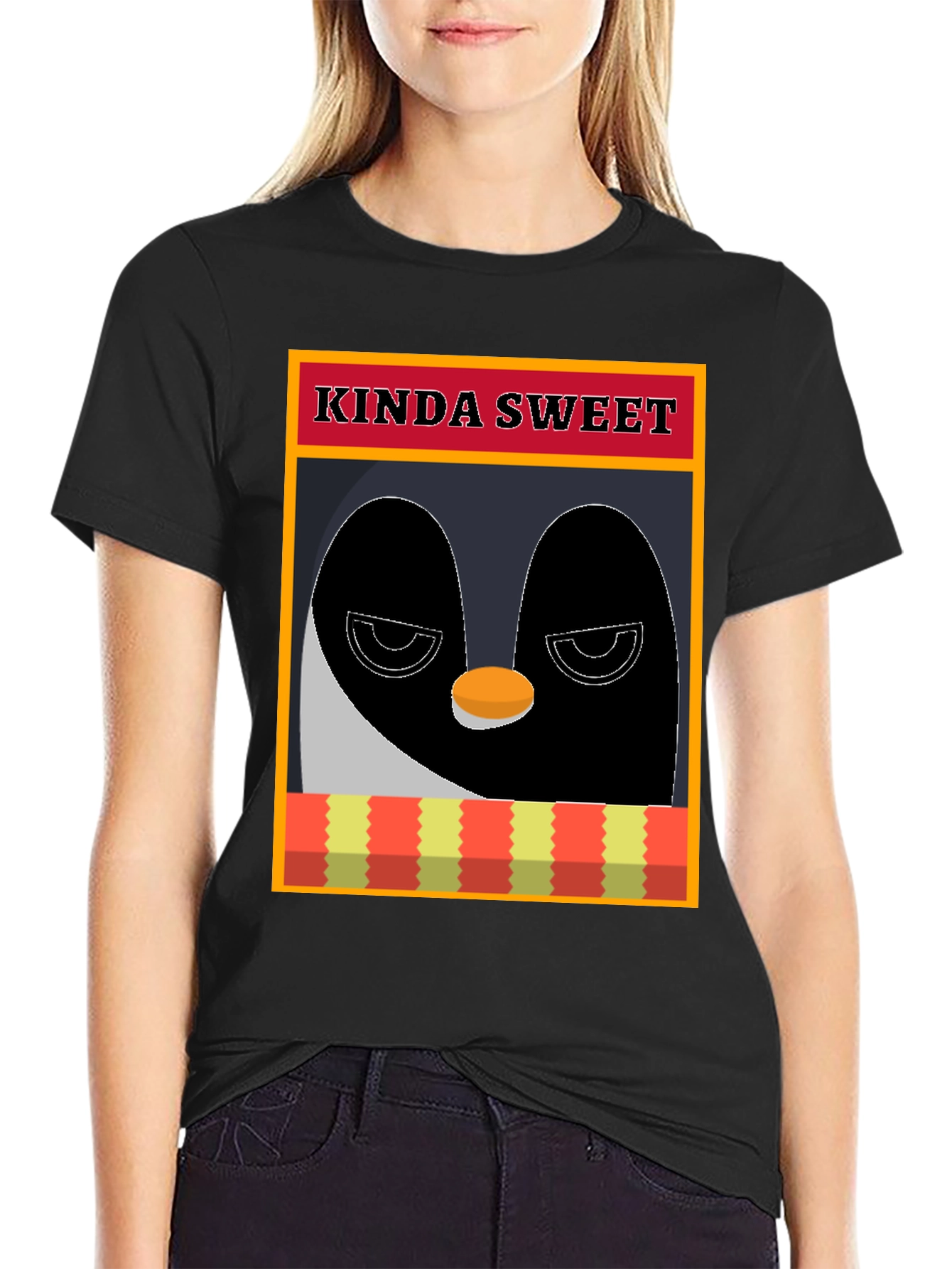 Camiseta Pingüino Kinda Sweet - Diseño Original
