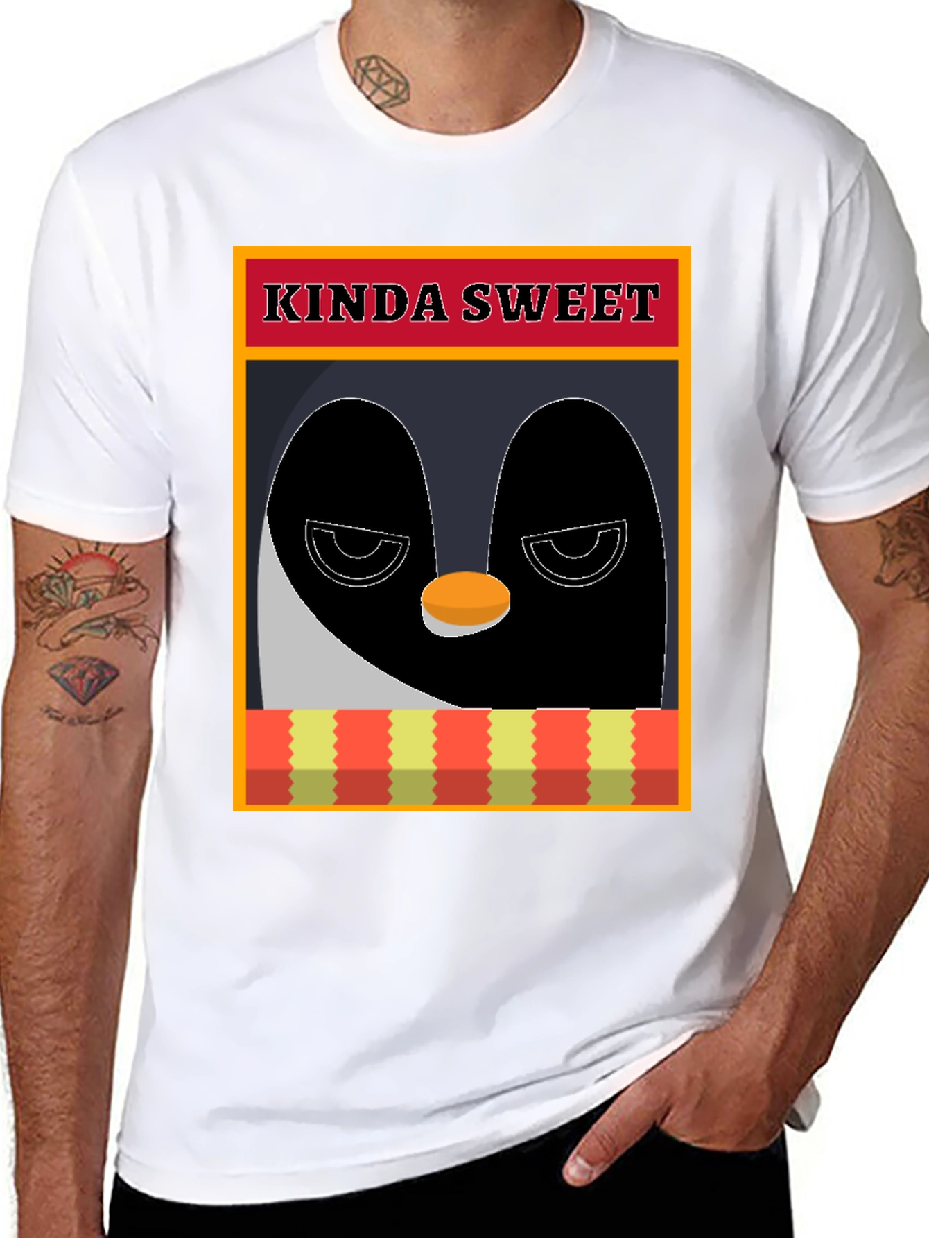Camiseta Pingüino Kinda Sweet - Diseño Original