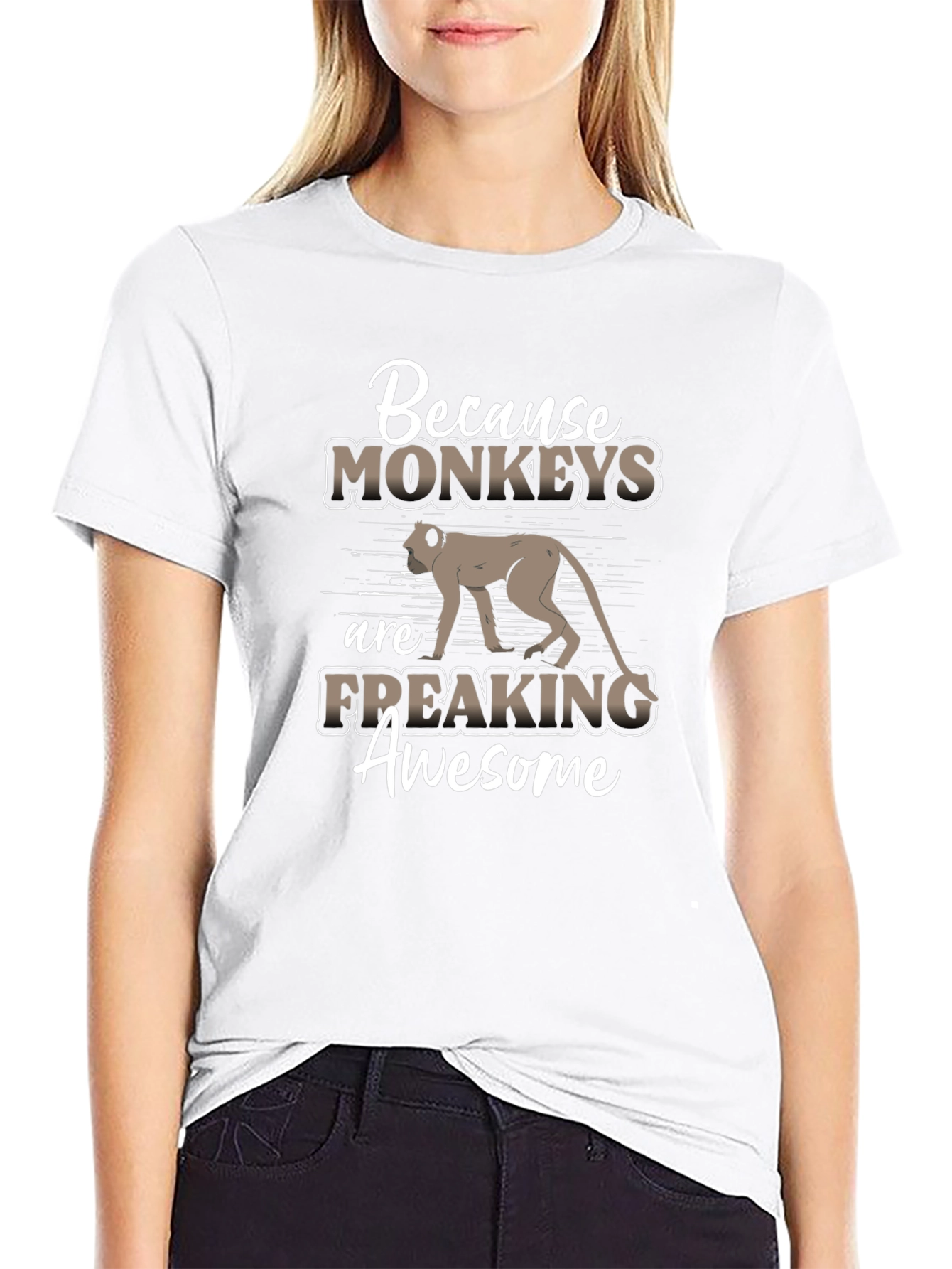 Camiseta Negra Monkeys are Awesome