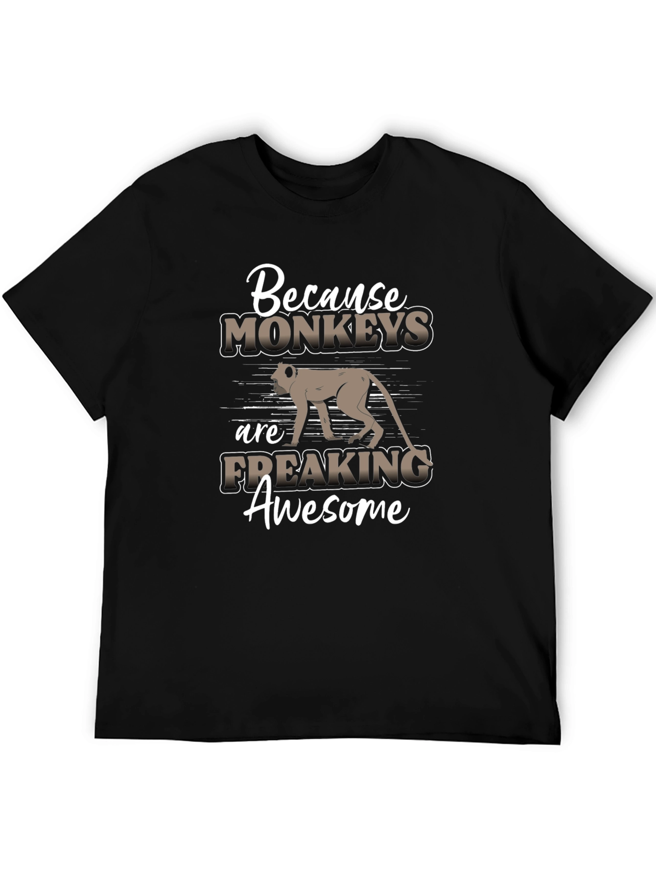 Camiseta Negra Monkeys are Awesome