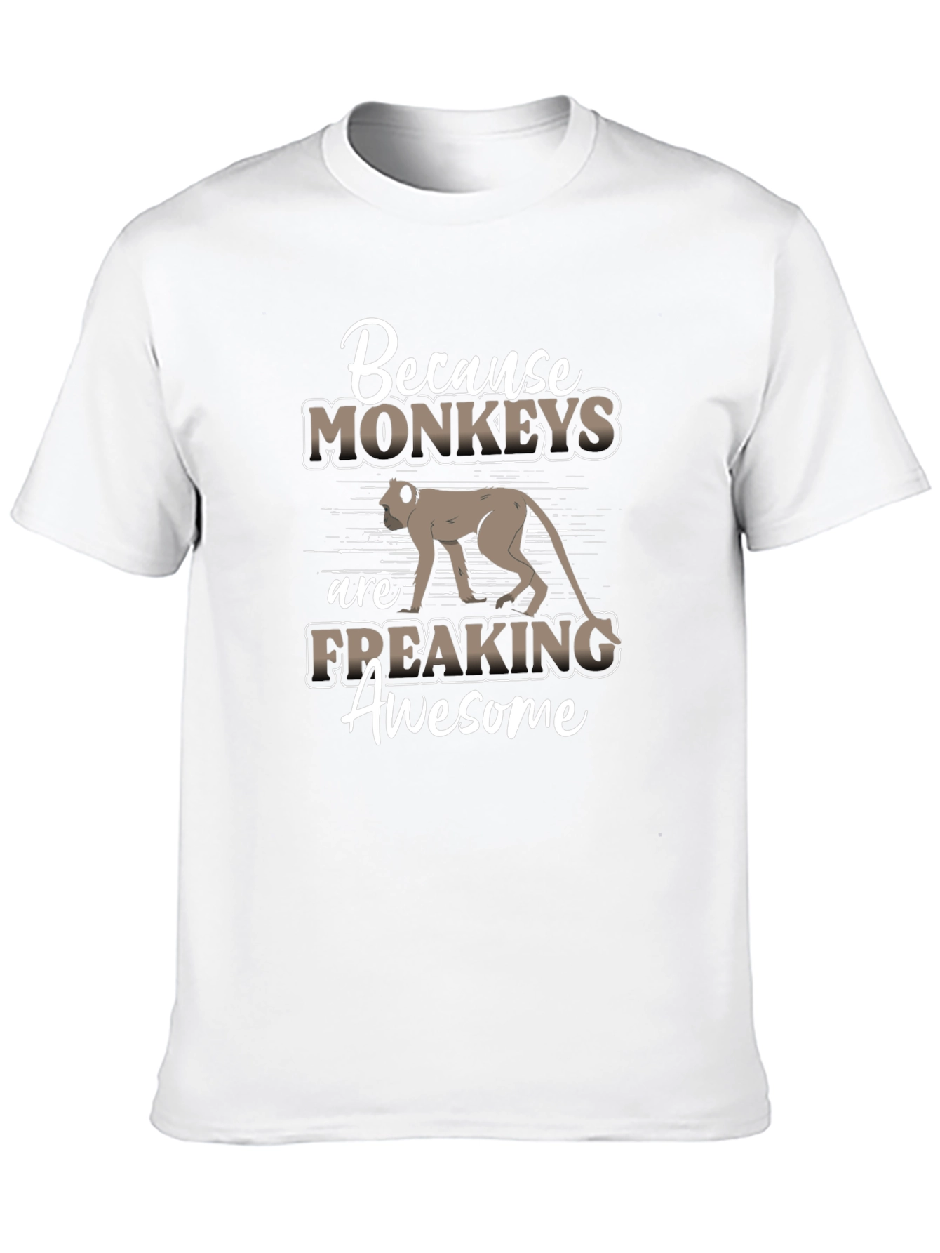 Camiseta Negra Monkeys are Awesome