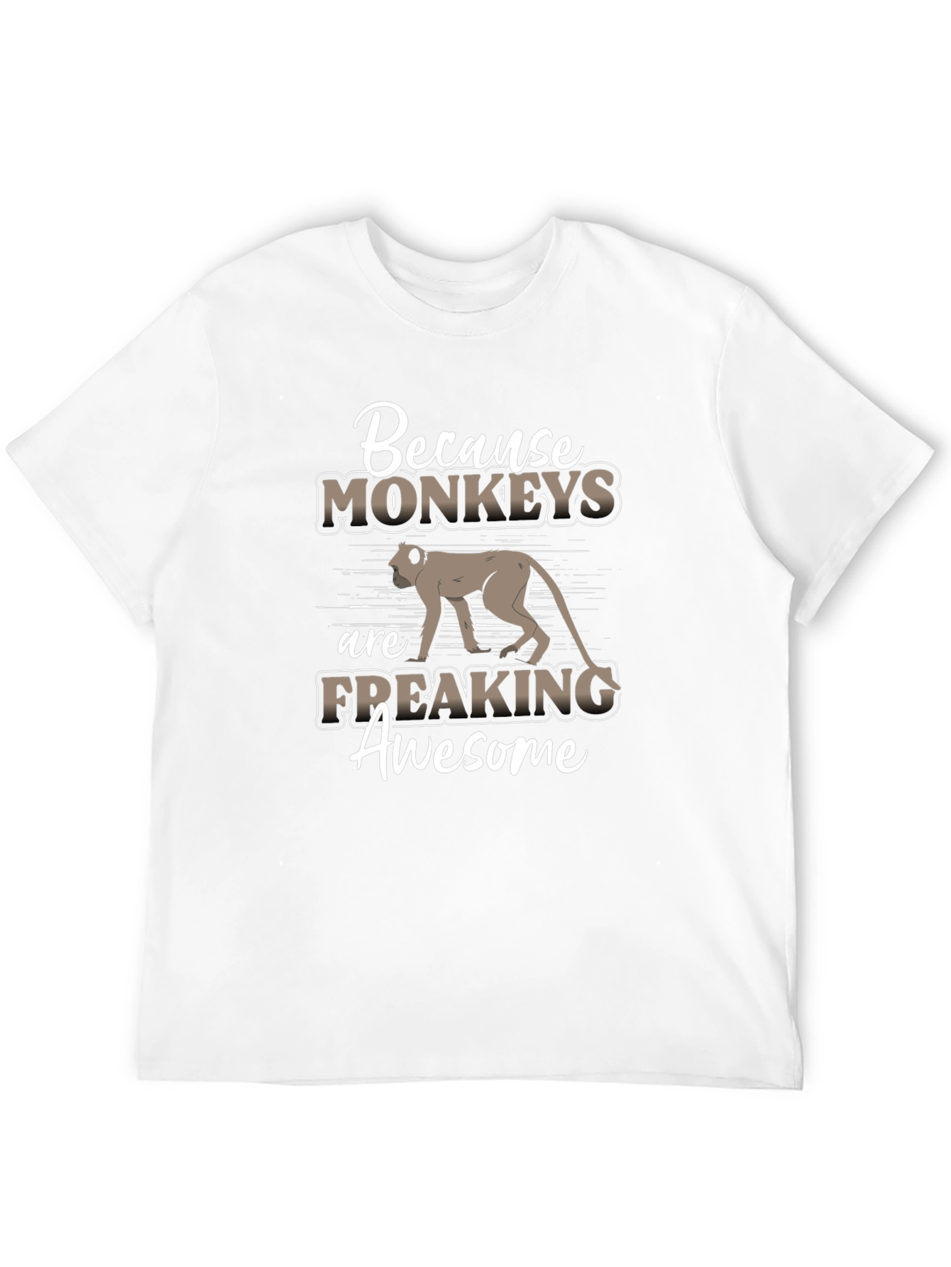 Camiseta Negra Monkeys are Awesome