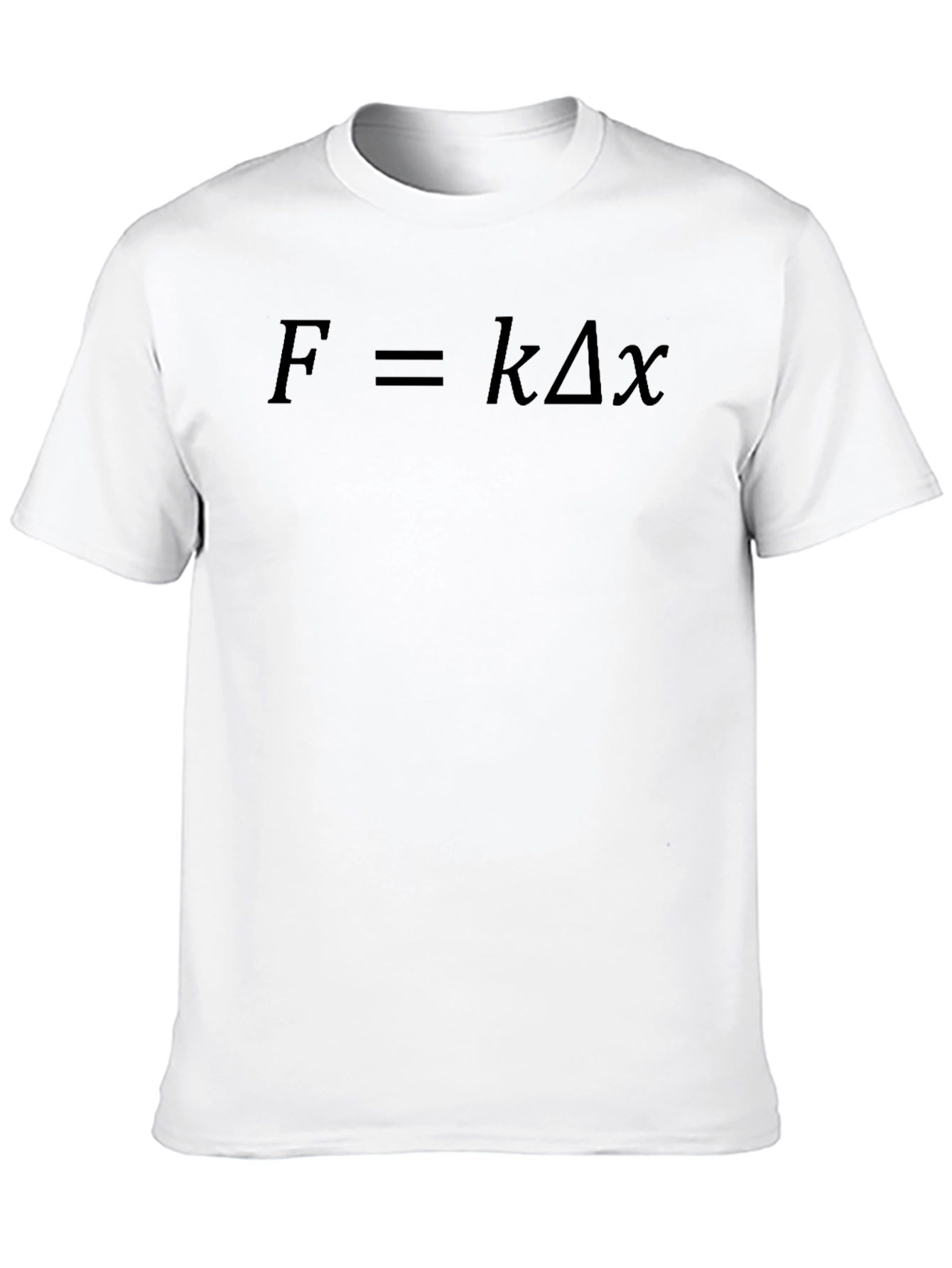 Camiseta Negra Física: Ley de Hooke