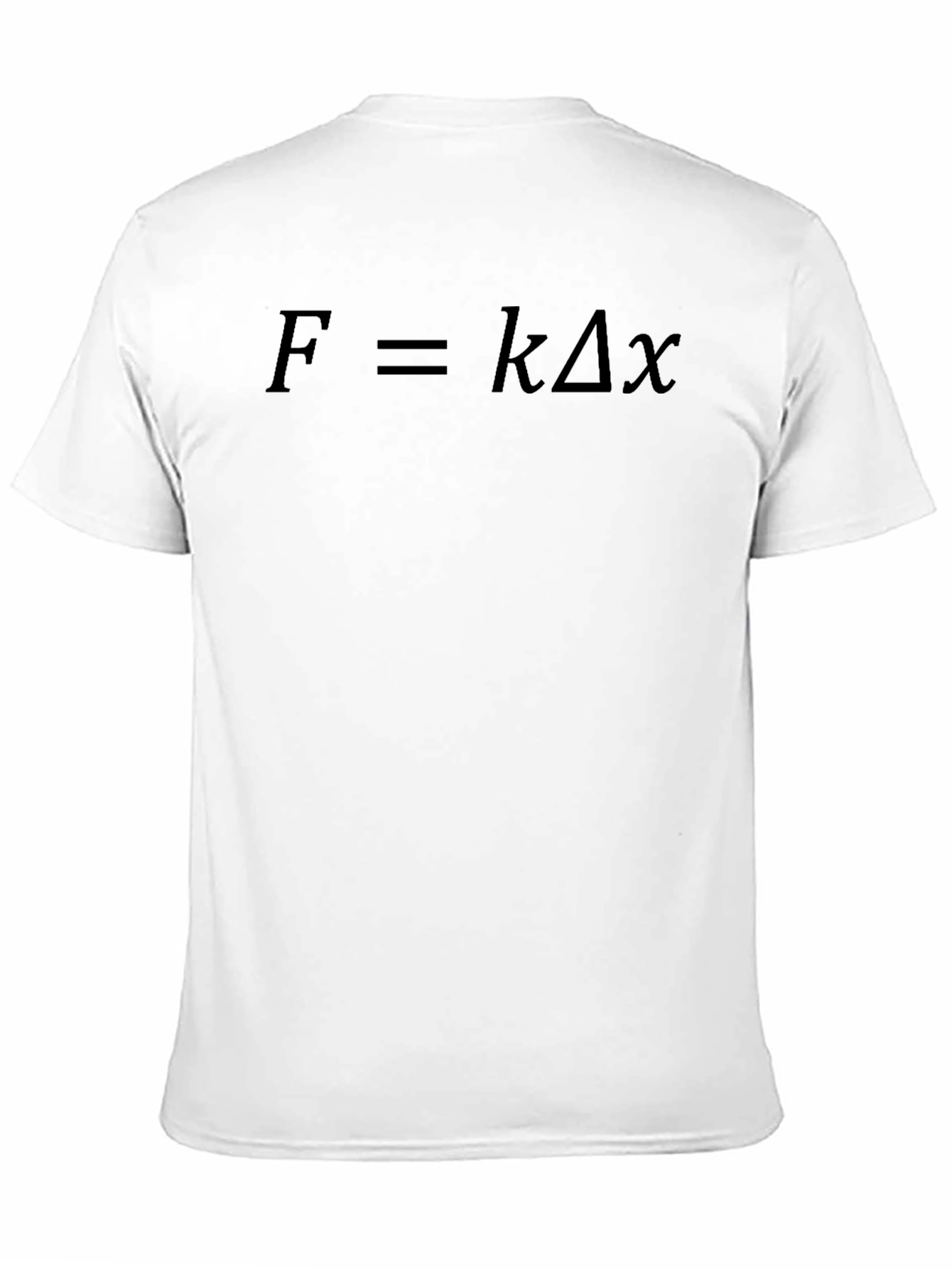 Camiseta Negra Física: Ley de Hooke