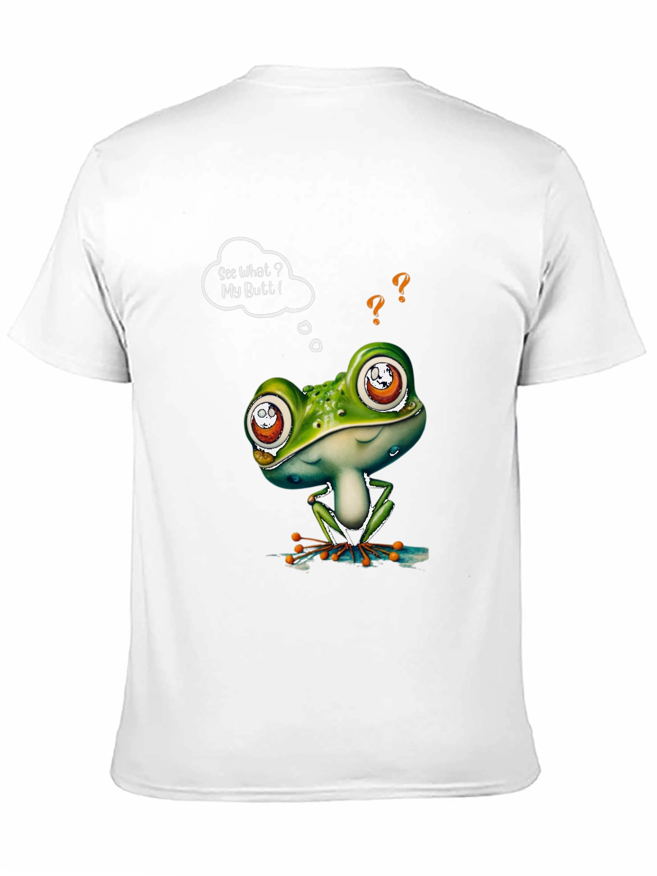 Camiseta Negra con Rana Divertida