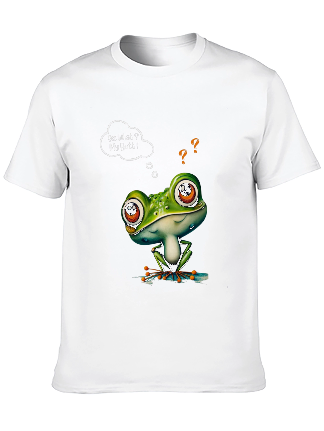 Camiseta Negra con Rana Divertida