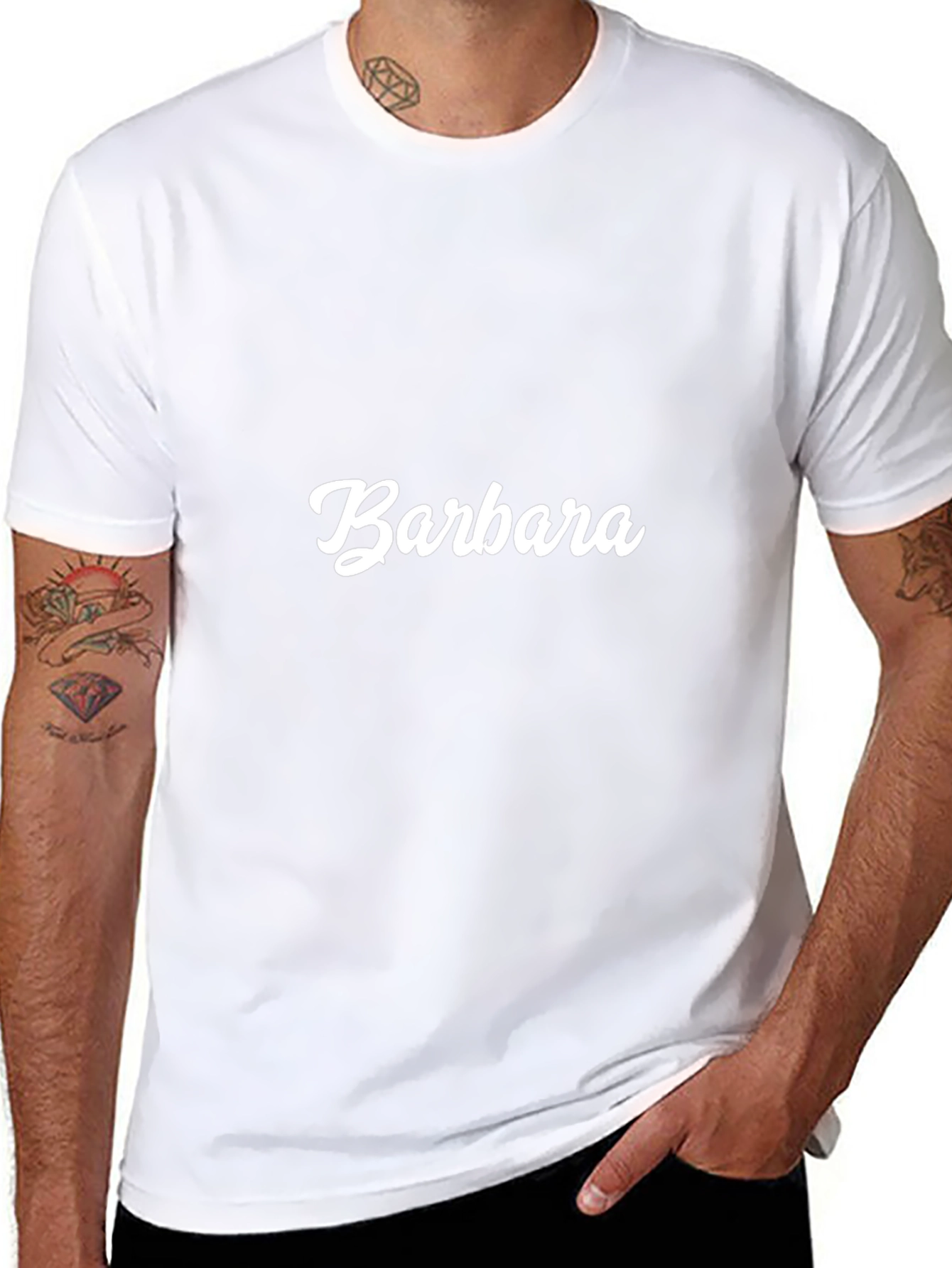 Camiseta Negra Personalizada Barbara