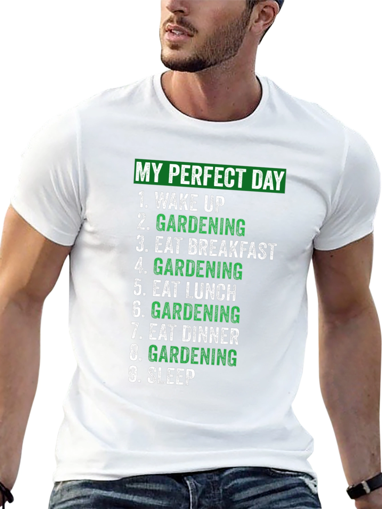 Camiseta Mi Día Perfecto Jardinería