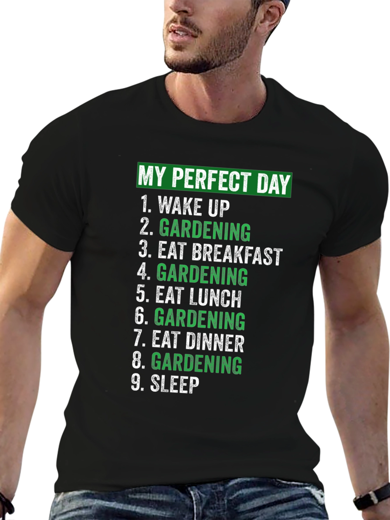 Camiseta Mi Día Perfecto Jardinería