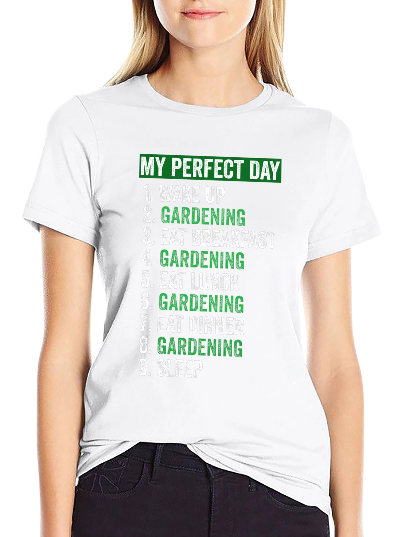 Camiseta Mi Día Perfecto Jardinería