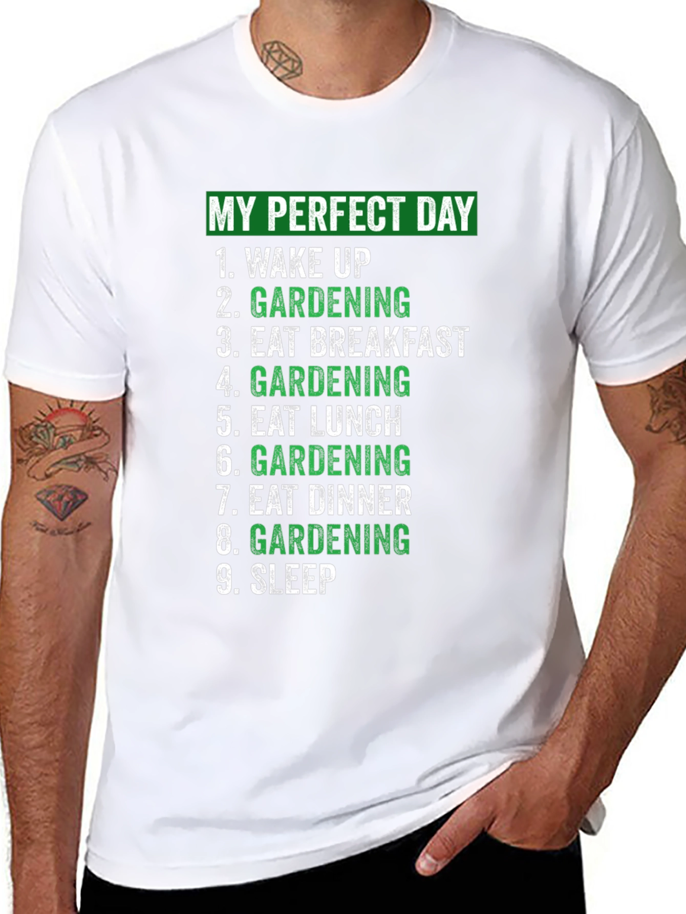 Camiseta Mi Día Perfecto Jardinería
