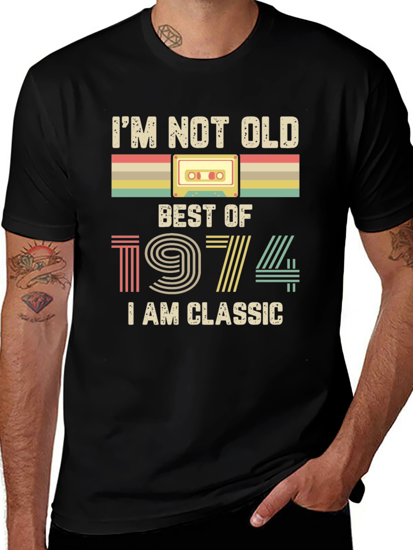 Camiseta Negra Retro Best of 1974