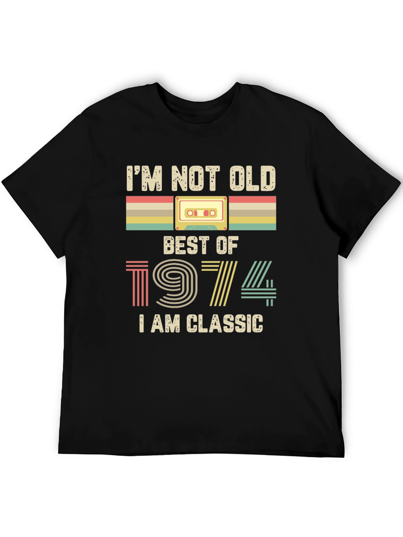 Camiseta Negra Retro Best of 1974