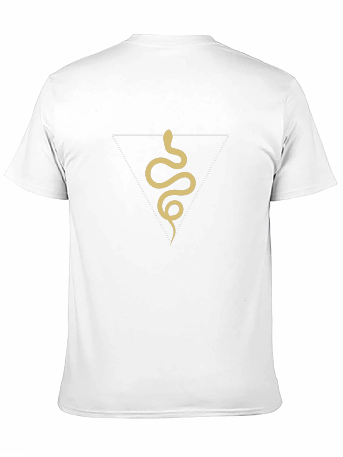 Camiseta Negra con Serpiente en Triángulo