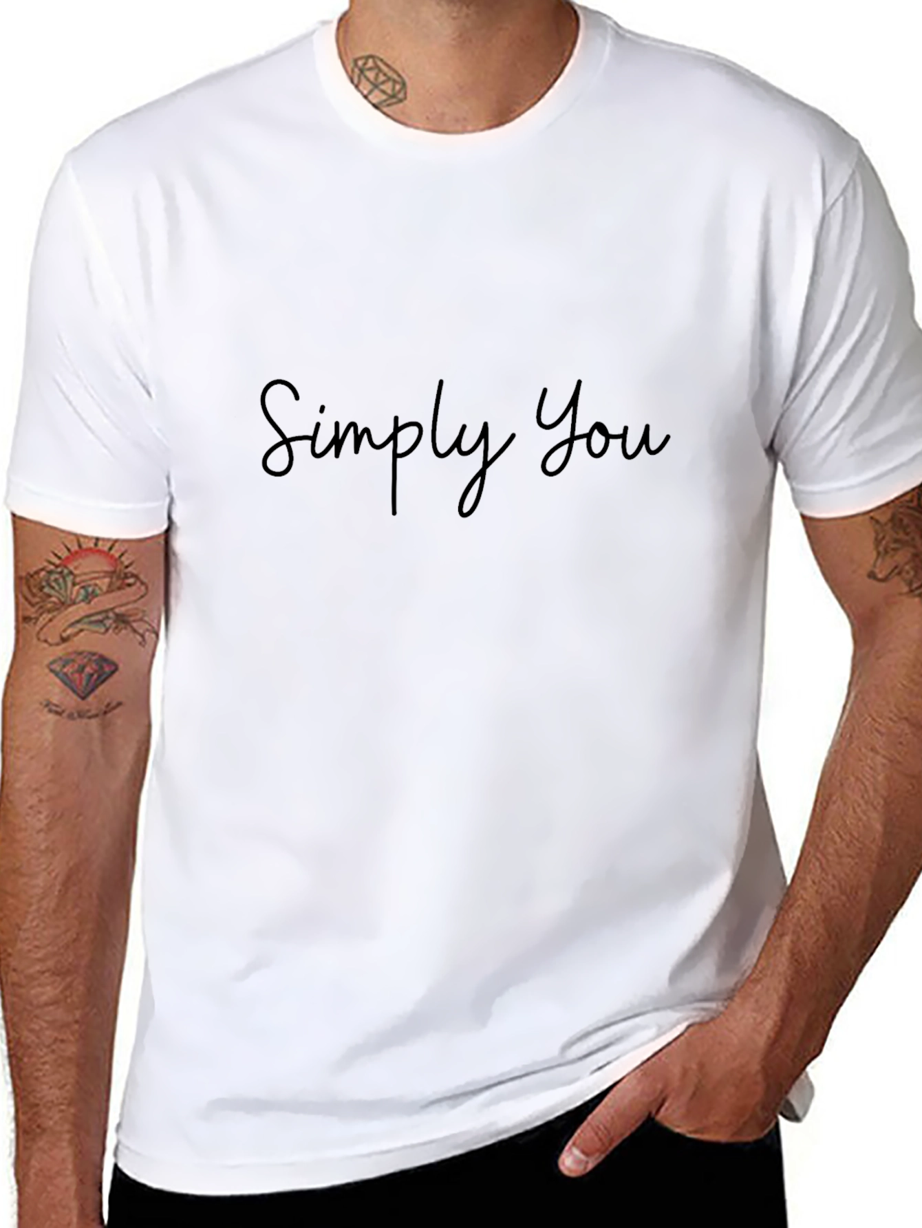 Camiseta Negra Simply You para Hombre