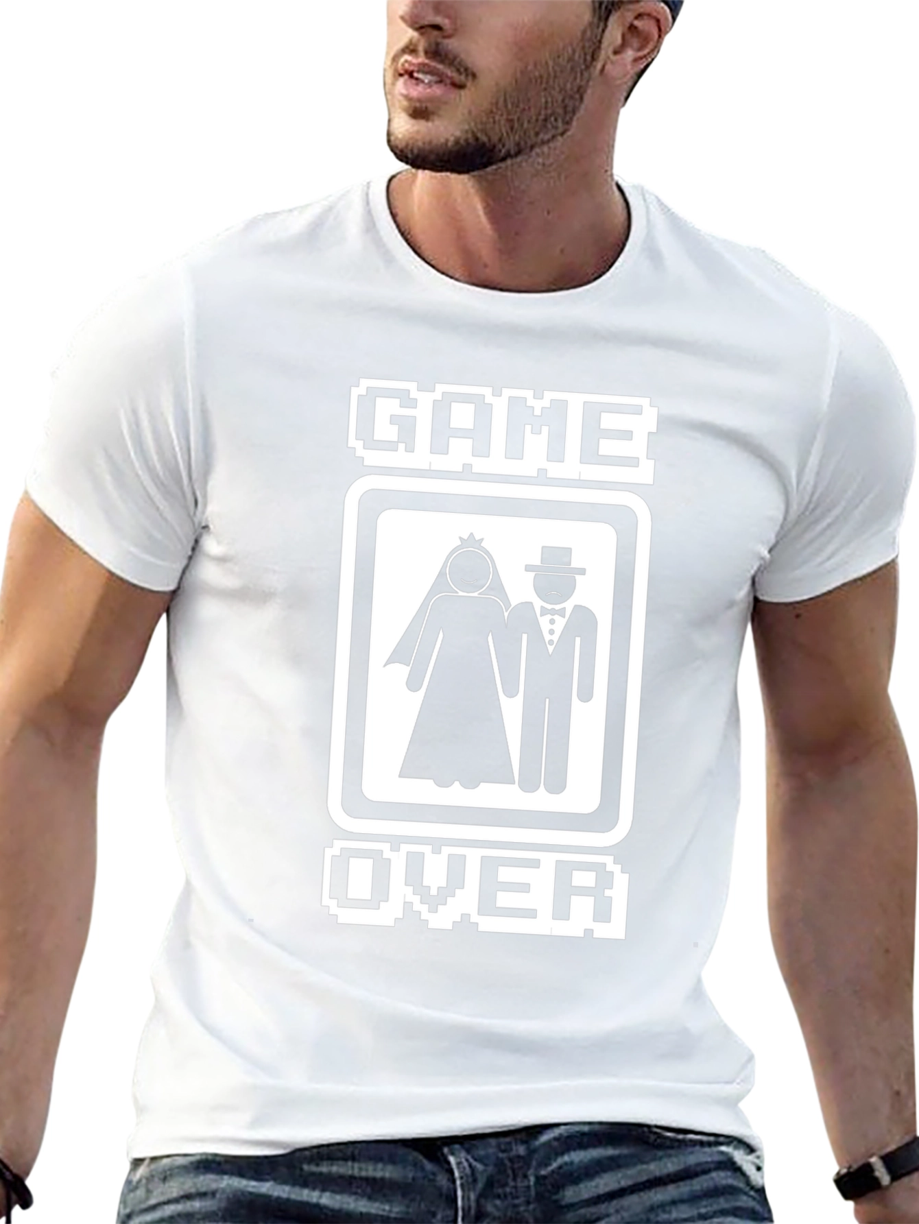 Camiseta Divertida: Game Over Boda
