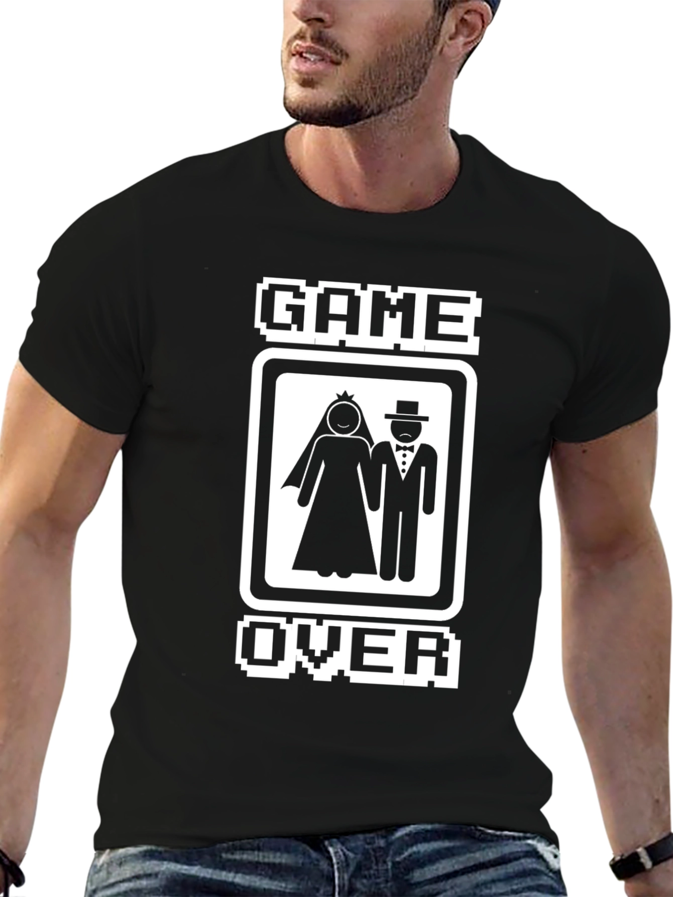 Camiseta Divertida: Game Over Boda