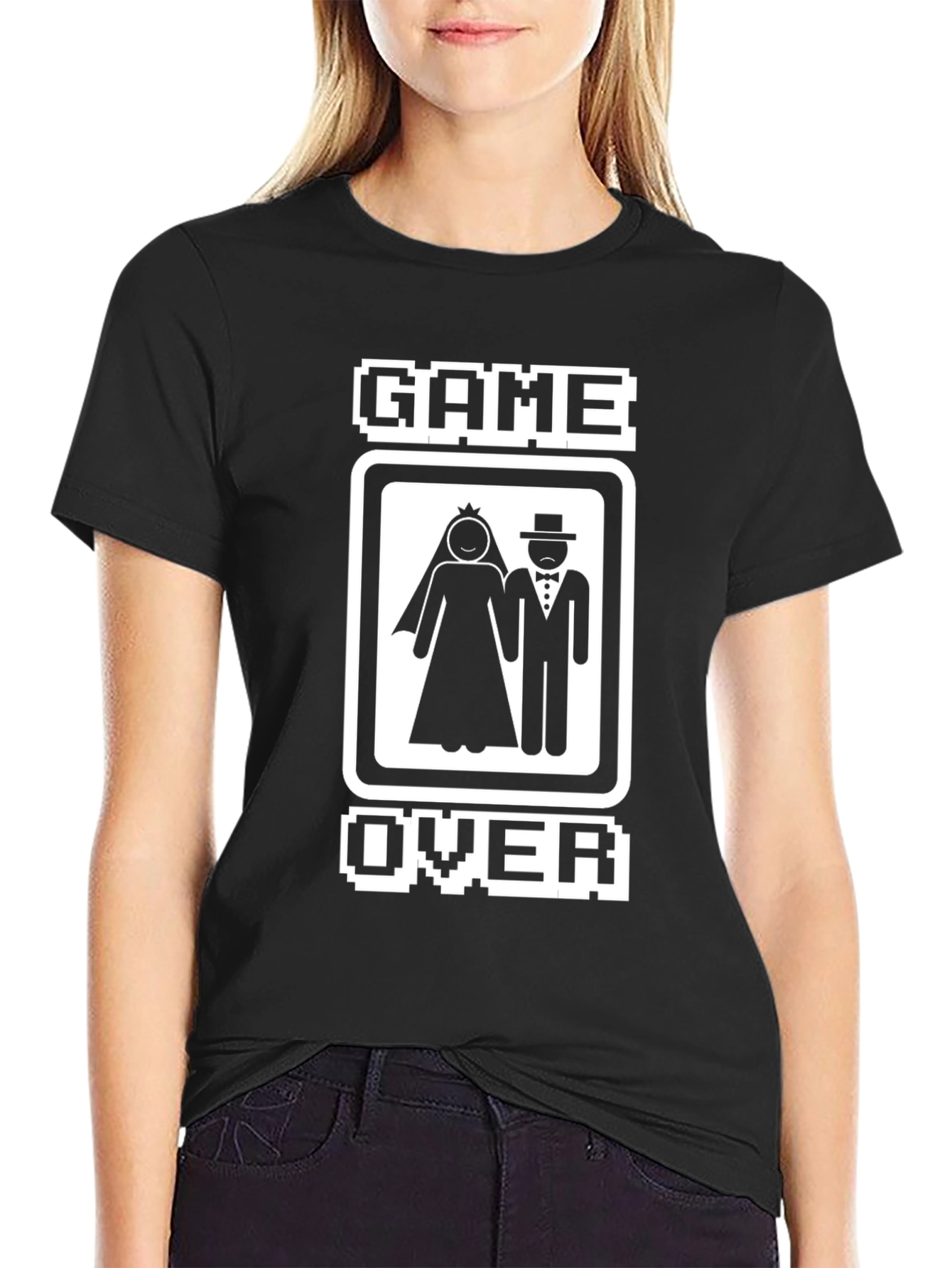 Camiseta Divertida: Game Over Boda