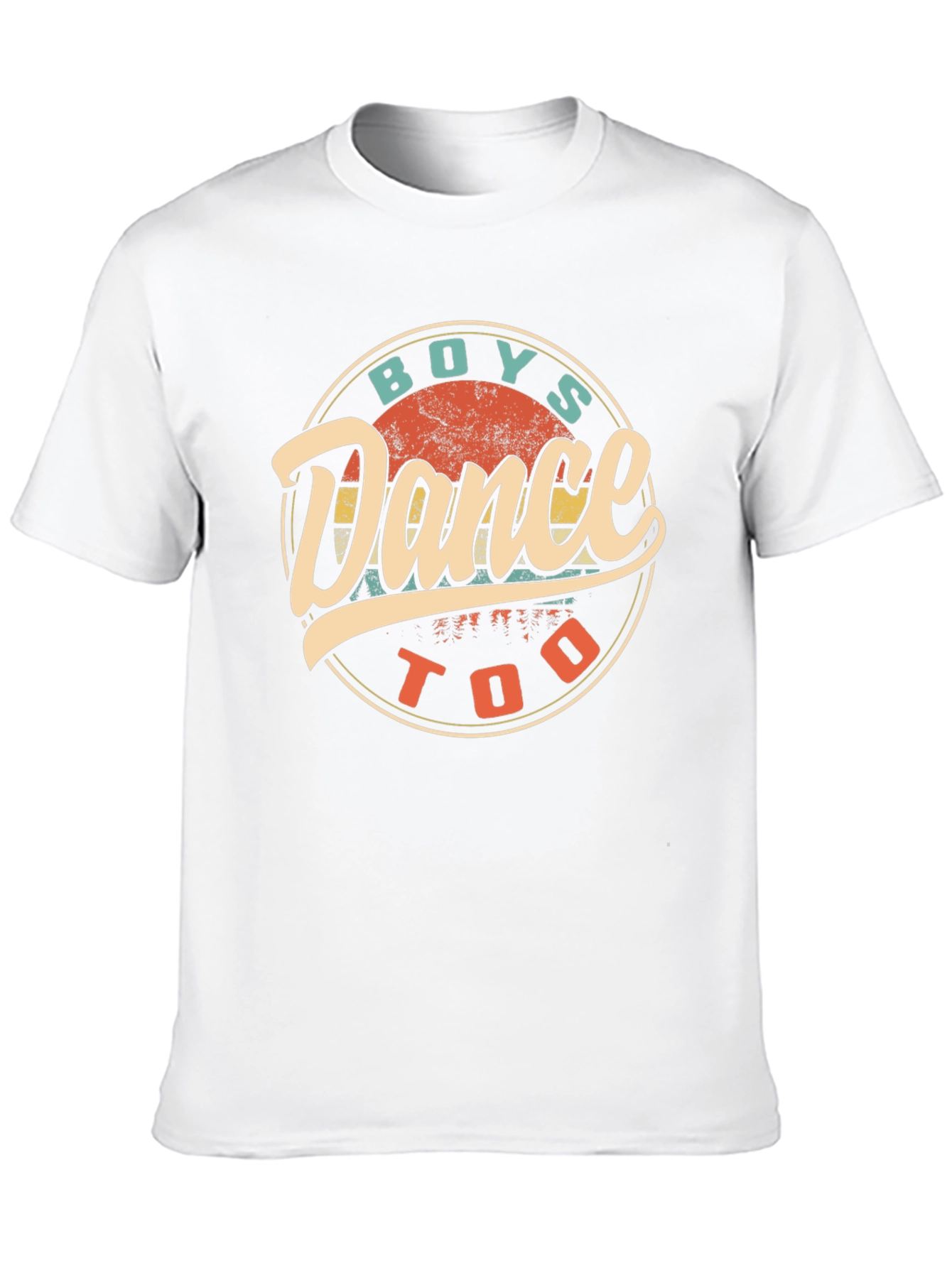 Camiseta Negra Retro Boys Dance Too