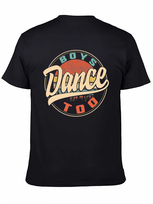 Camiseta Negra Retro Boys Dance Too