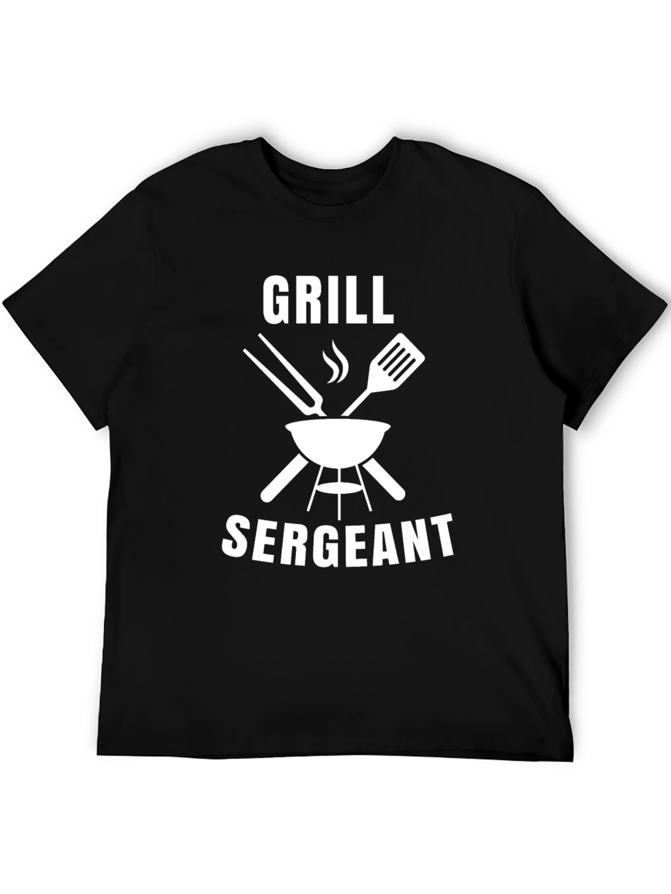 Camiseta Negra Grill Sergeant para Parrilleros Expertos
