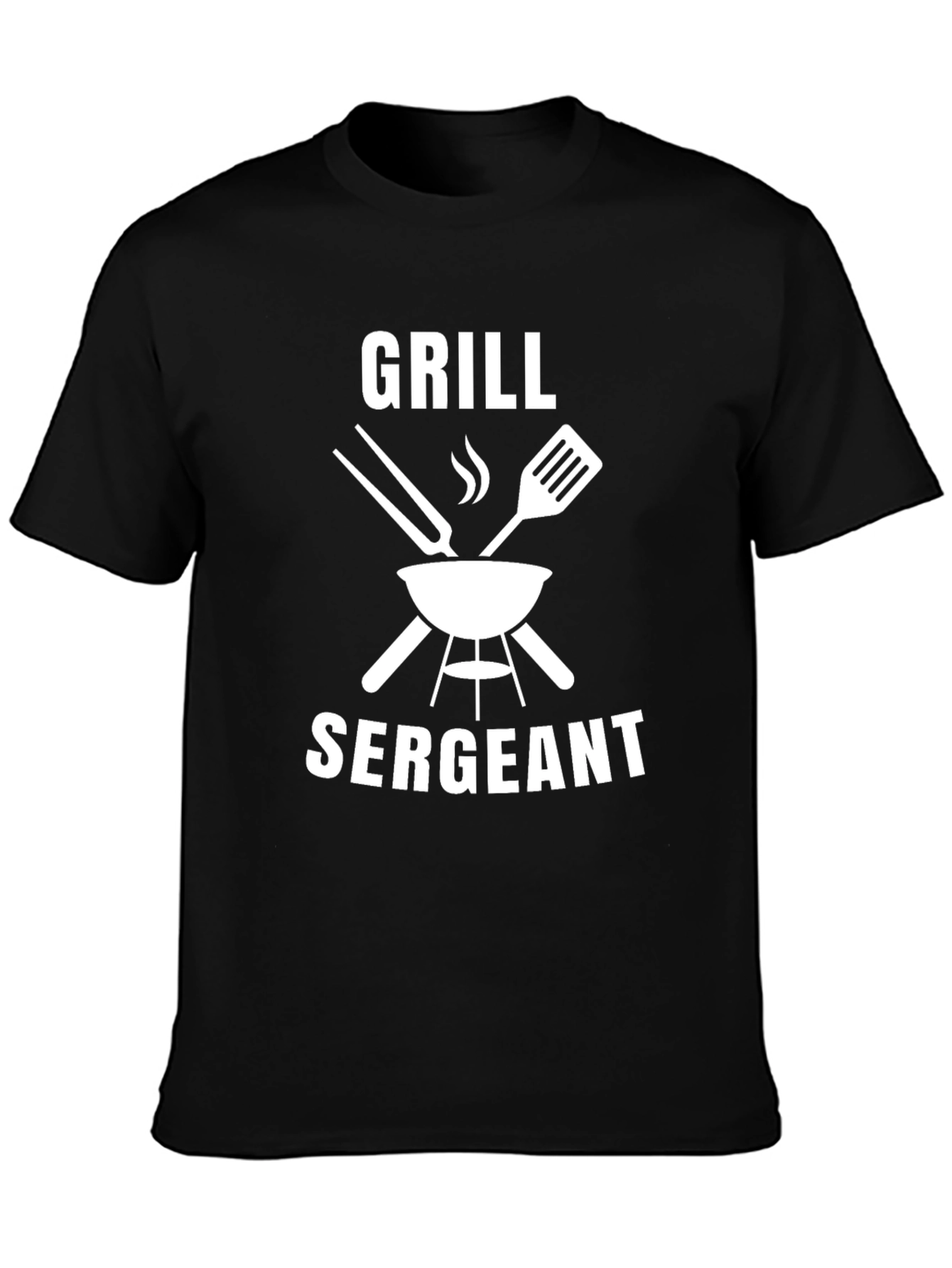 Camiseta Negra Grill Sergeant para Parrilleros Expertos