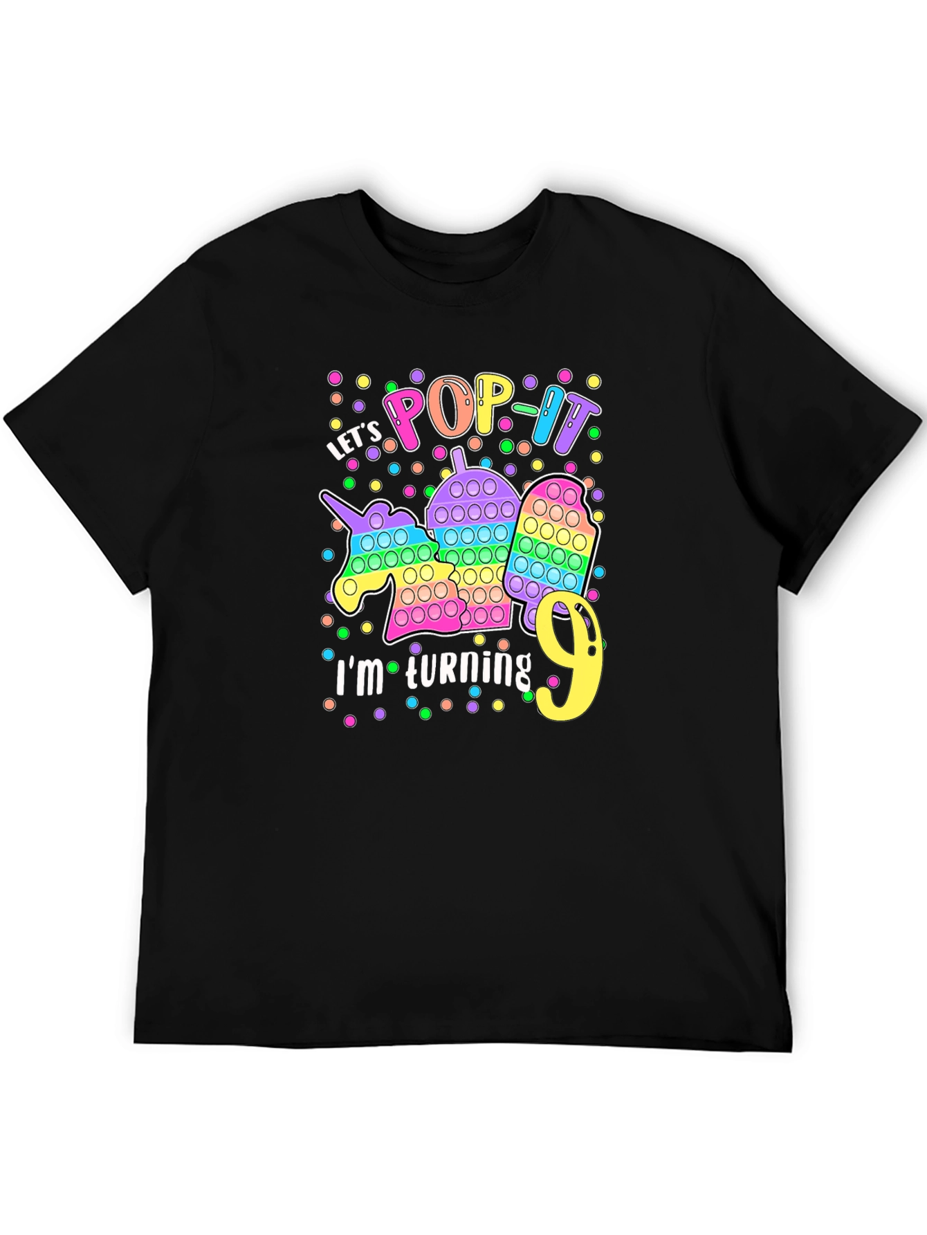 Camiseta Cumpleaños Infantil Pop It - Cumplo 9