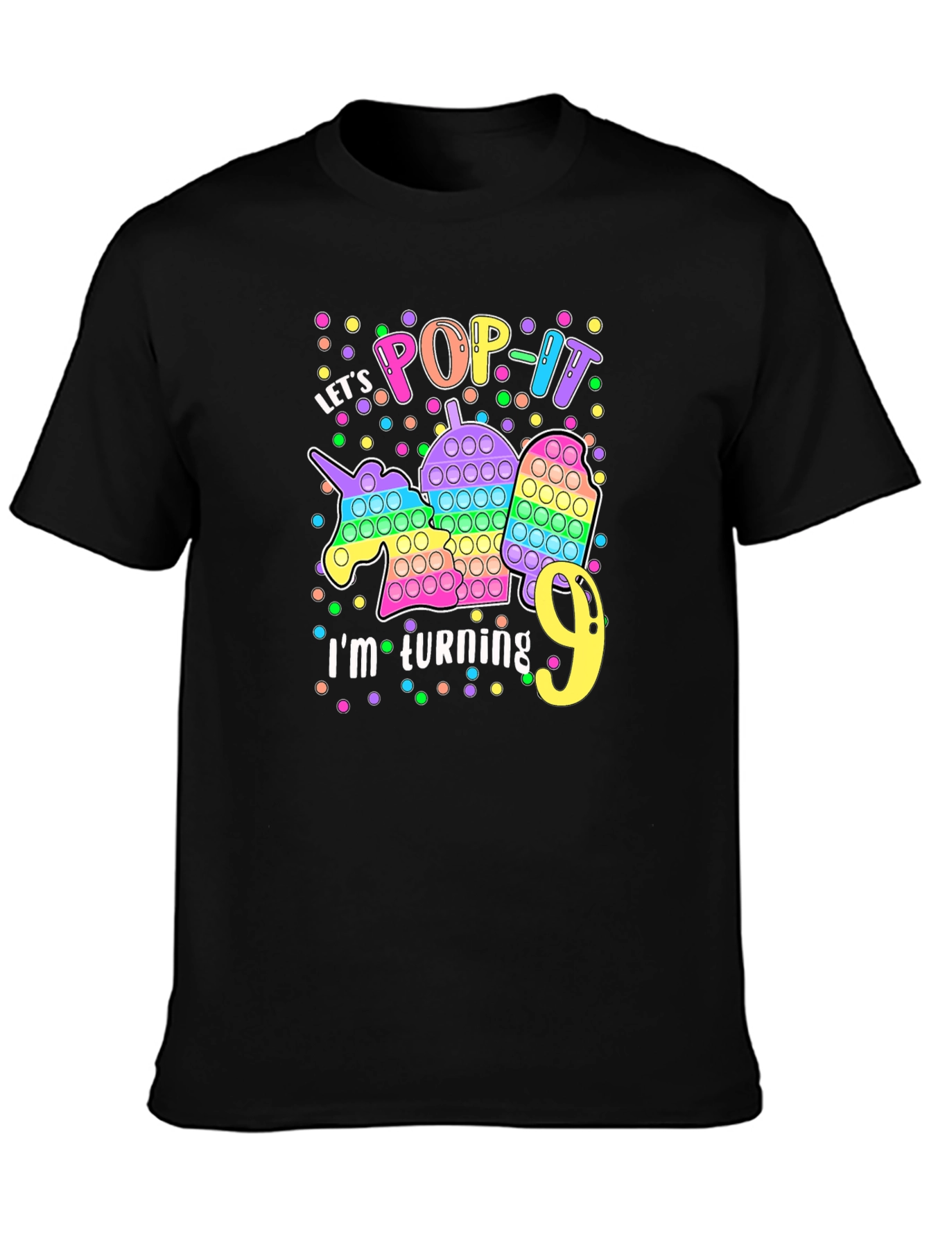 Camiseta Cumpleaños Infantil Pop It - Cumplo 9