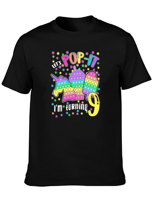 Camiseta Cumpleaños Infantil Pop It - Cumplo 9