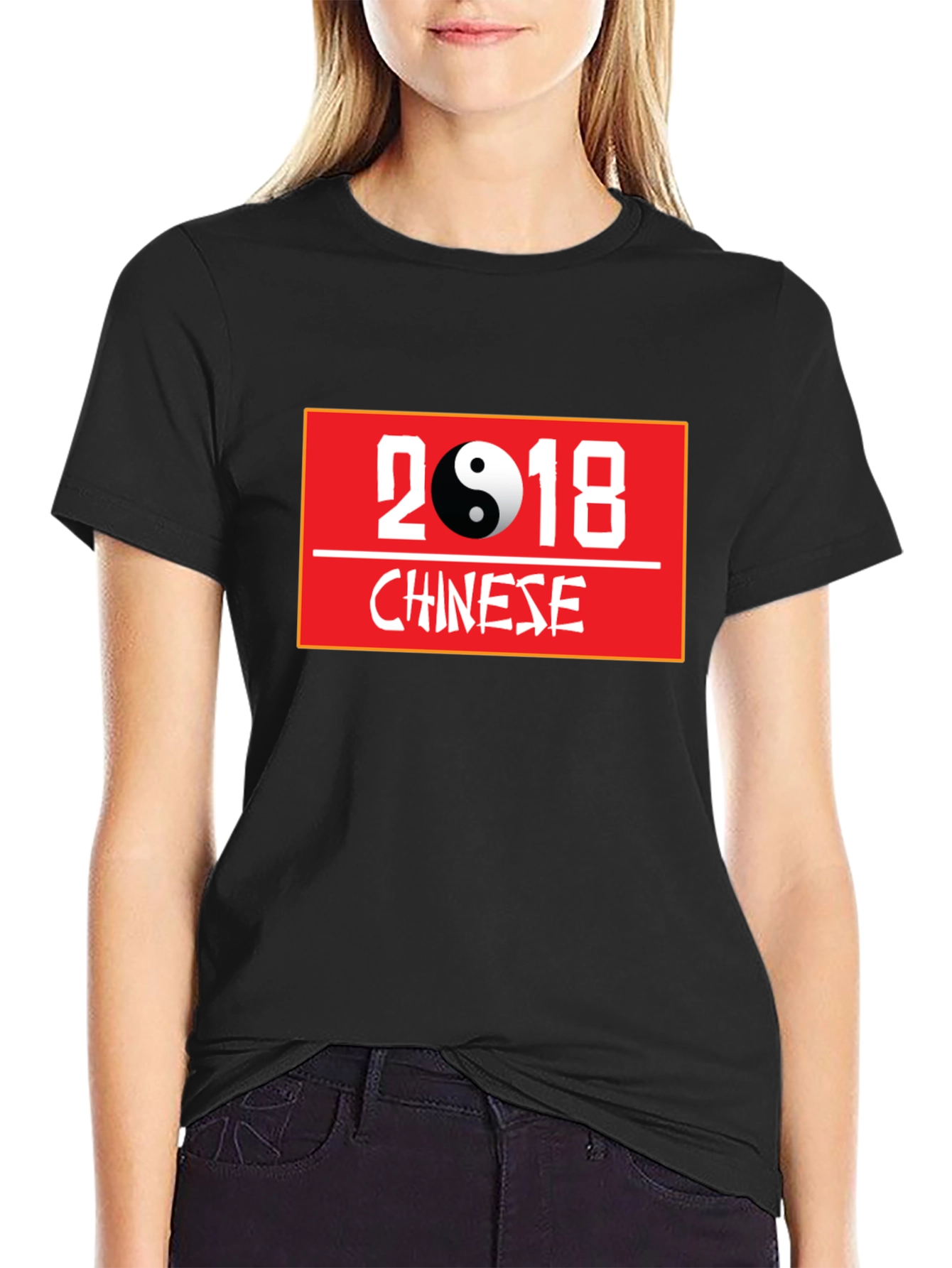 Camiseta Negra Año Nuevo Chino 2018
