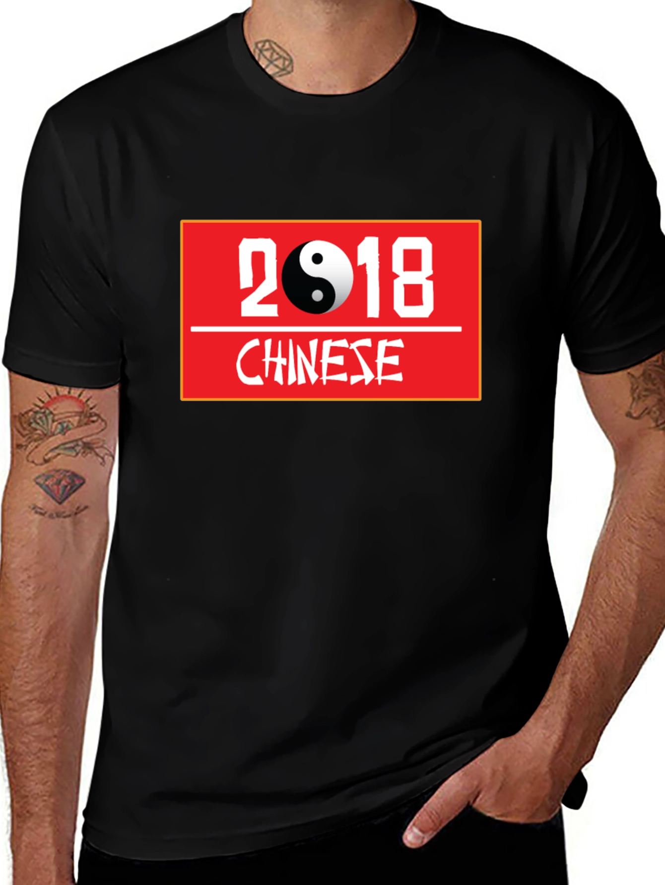 Camiseta Negra Año Nuevo Chino 2018