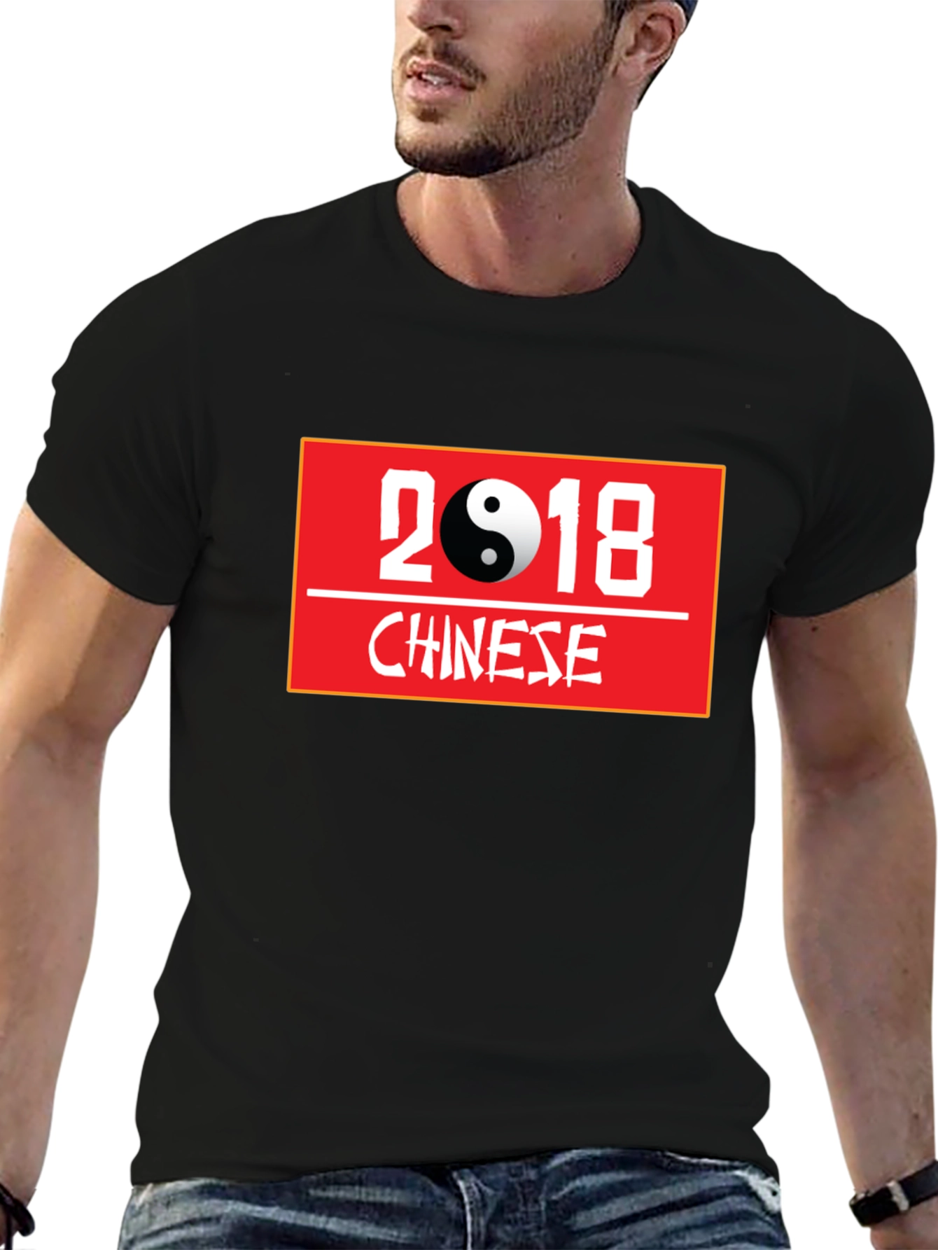 Camiseta Negra Año Nuevo Chino 2018