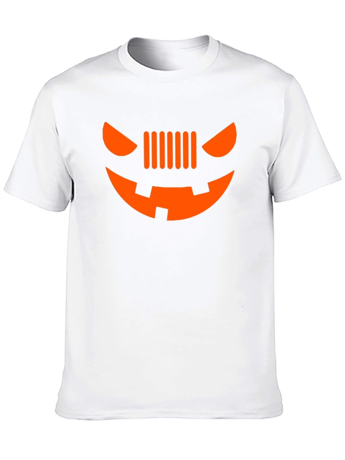 Camiseta Halloween Cara Calabaza Coche
