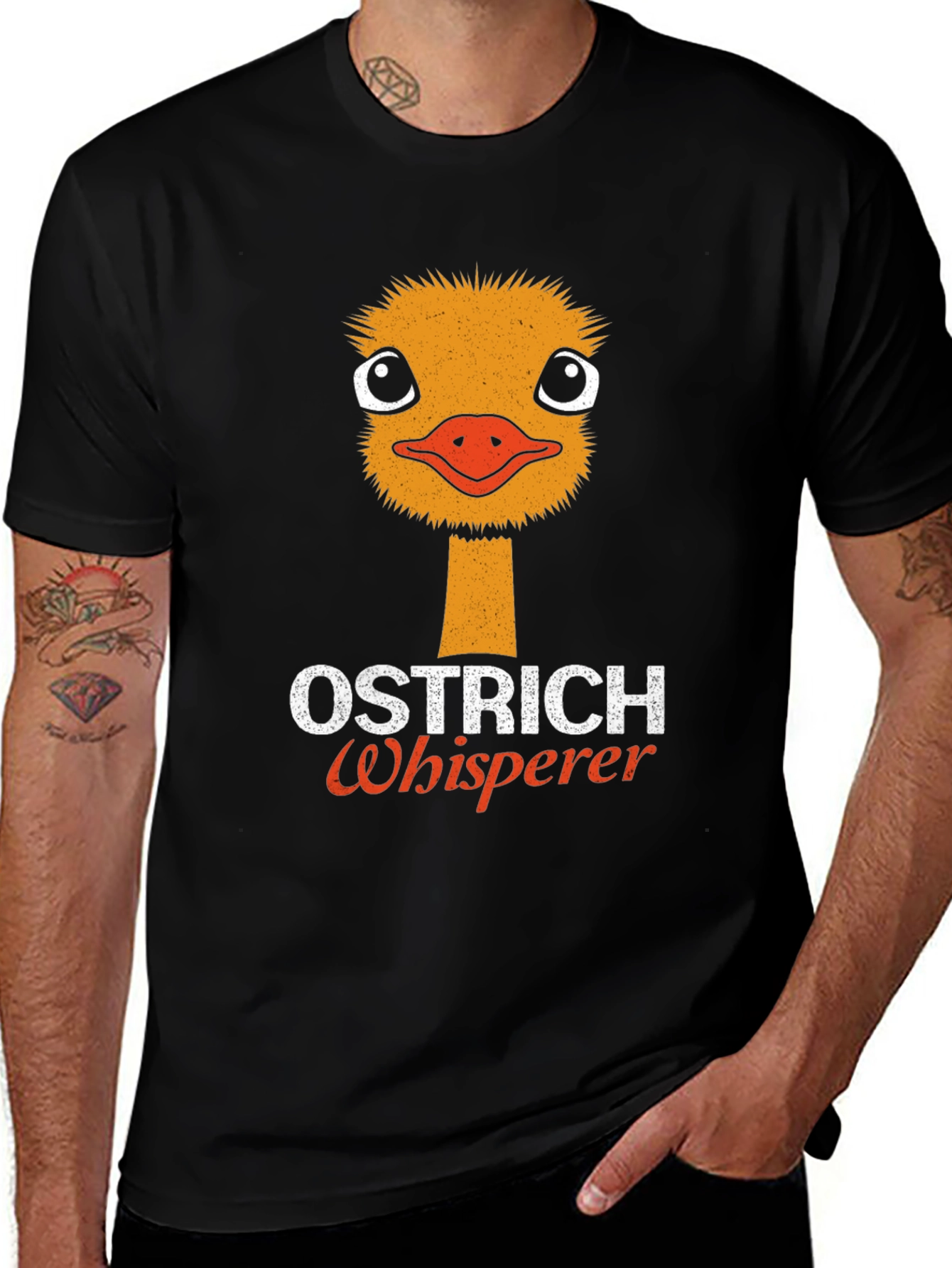 Camiseta Negra Ostrich Whisperer