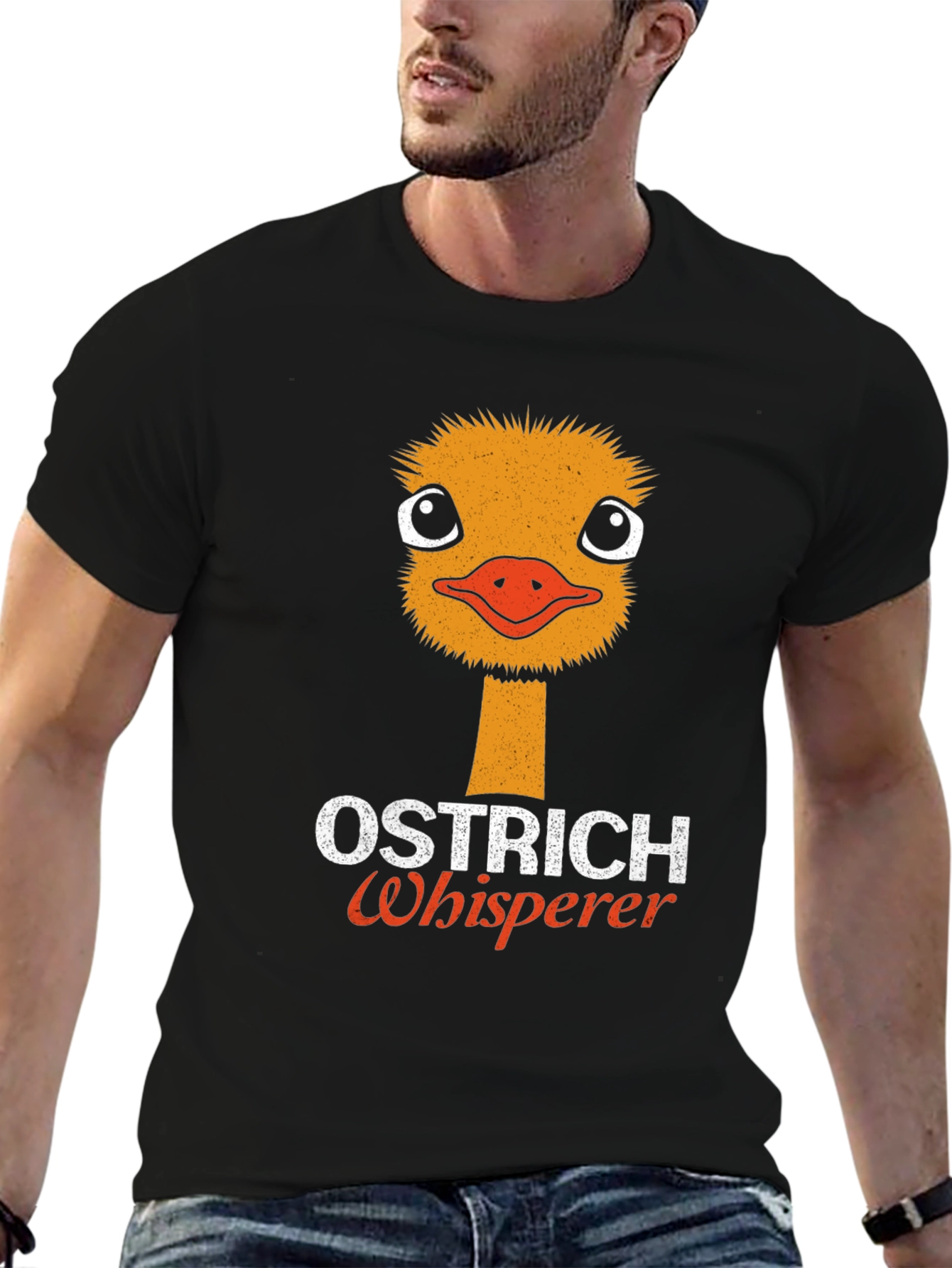 Camiseta Negra Ostrich Whisperer
