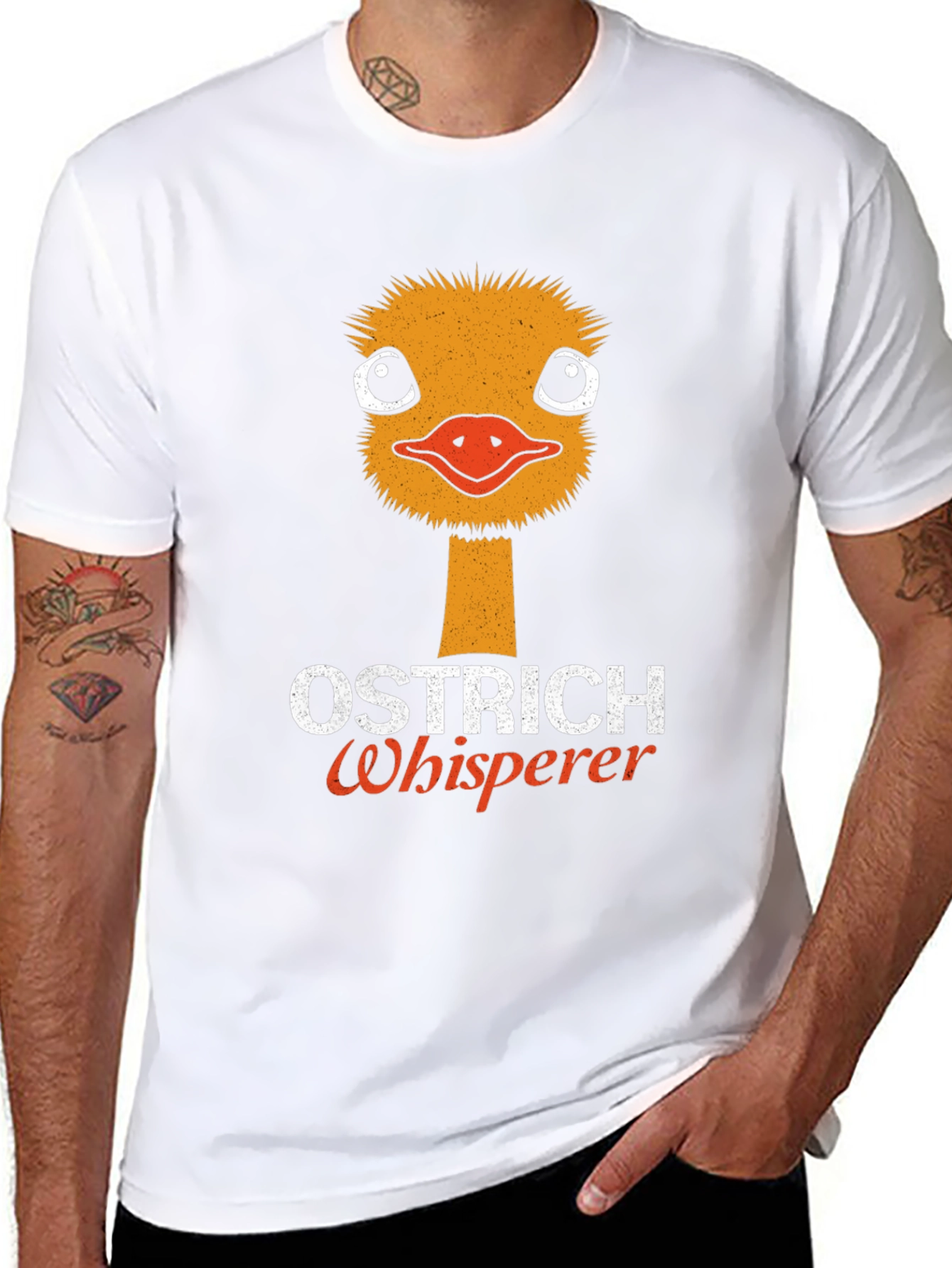Camiseta Negra Ostrich Whisperer