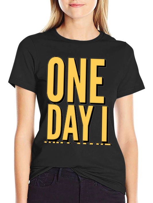Camiseta Negra One Day I: Casual y con Estilo